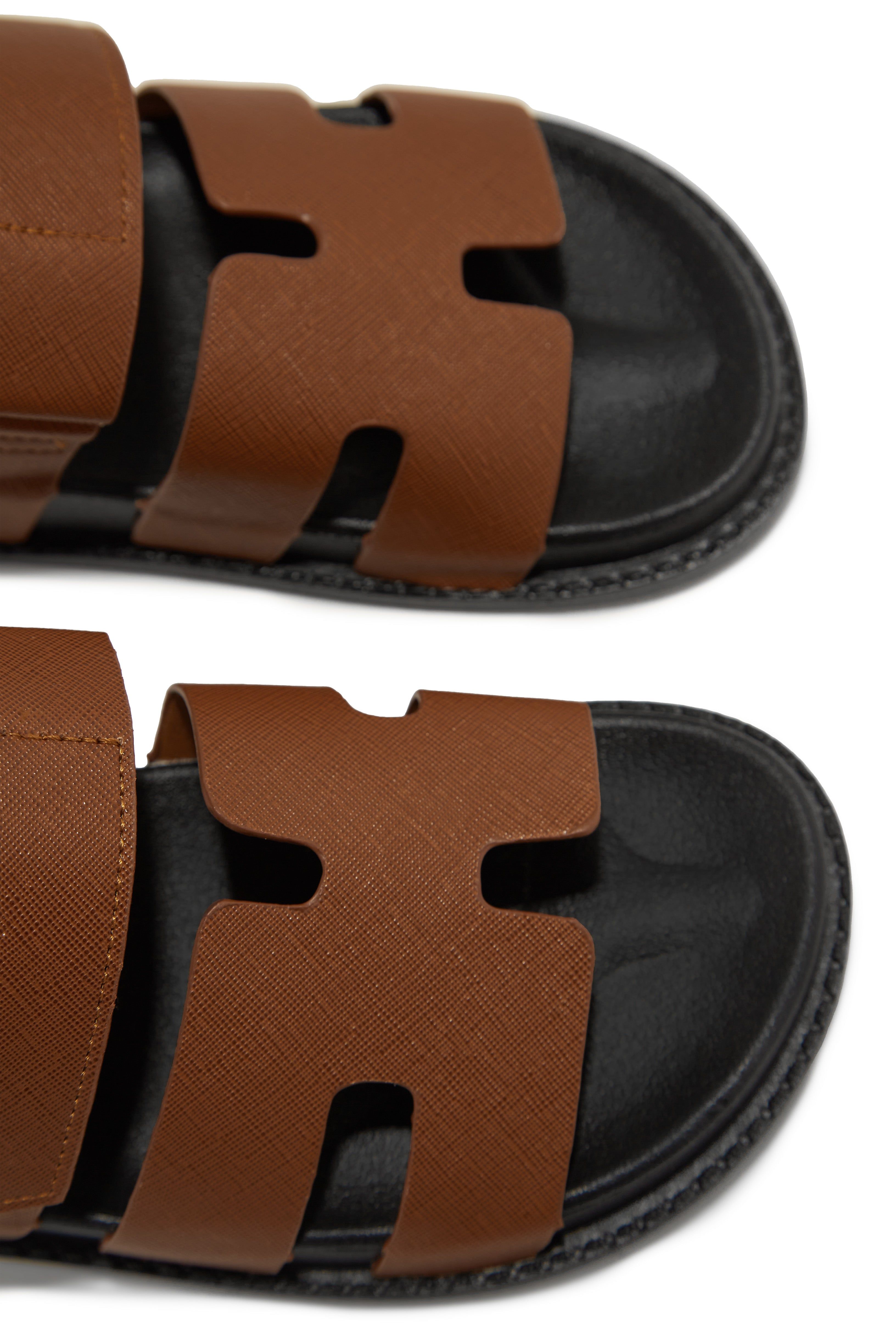 Evana Slip On Sandals - Tan sold by Miss Lola product image thumbnail 4