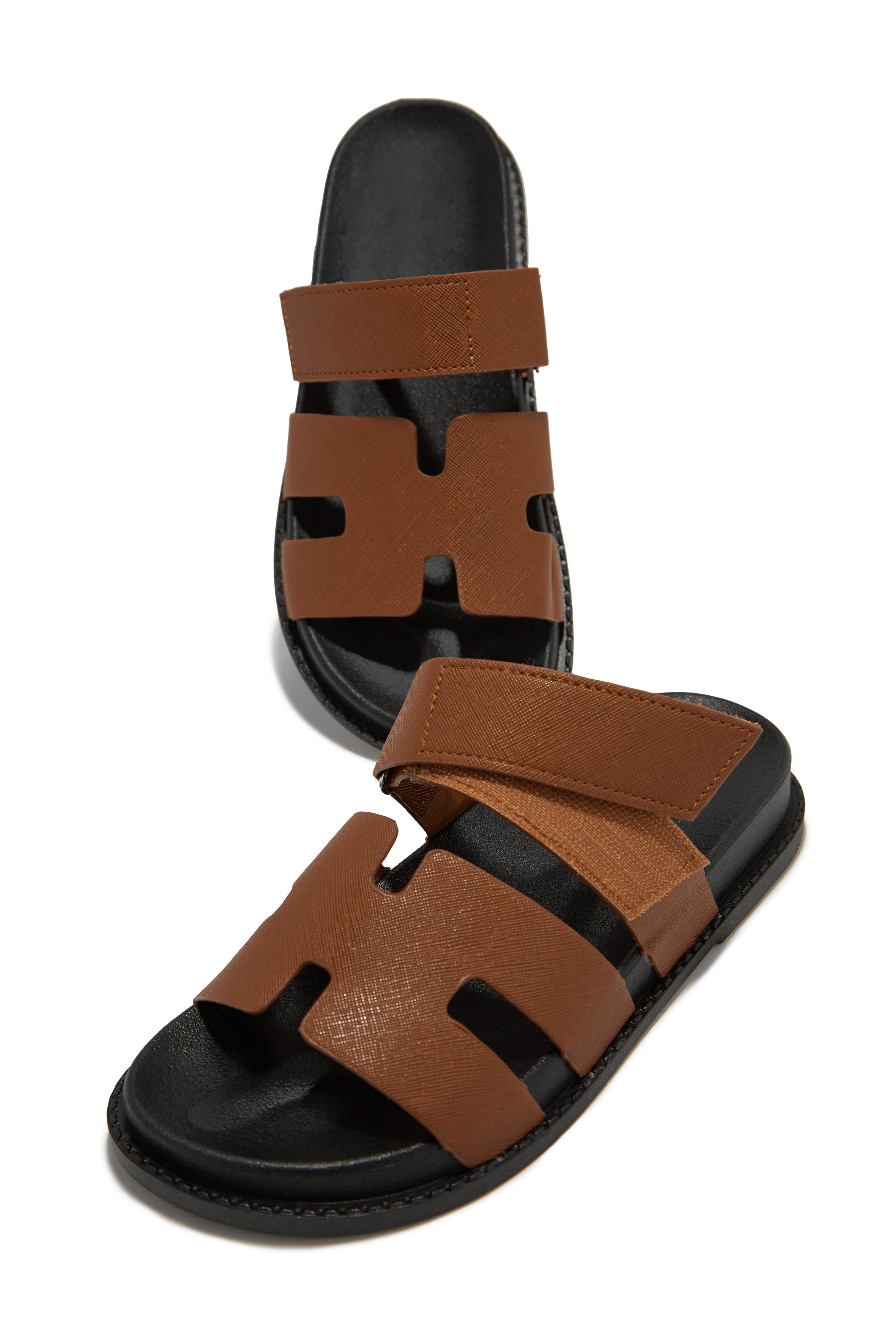 Evana Slip On Sandals - Tan sold by Miss Lola product image thumbnail 5