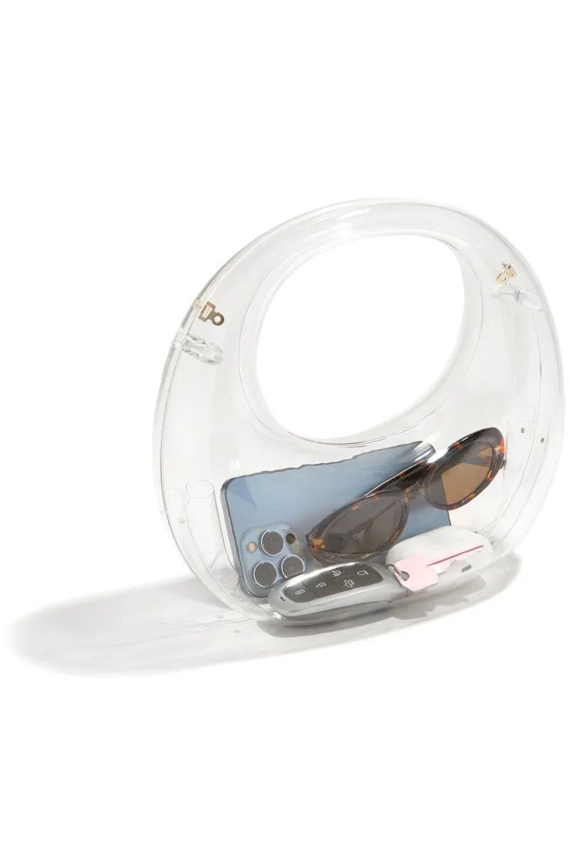 Stella Clear Acrylic Handbag - Clear sold by Miss Lola