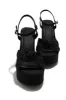 Sabrina Platform Block Heels - Black sold by Miss Lola