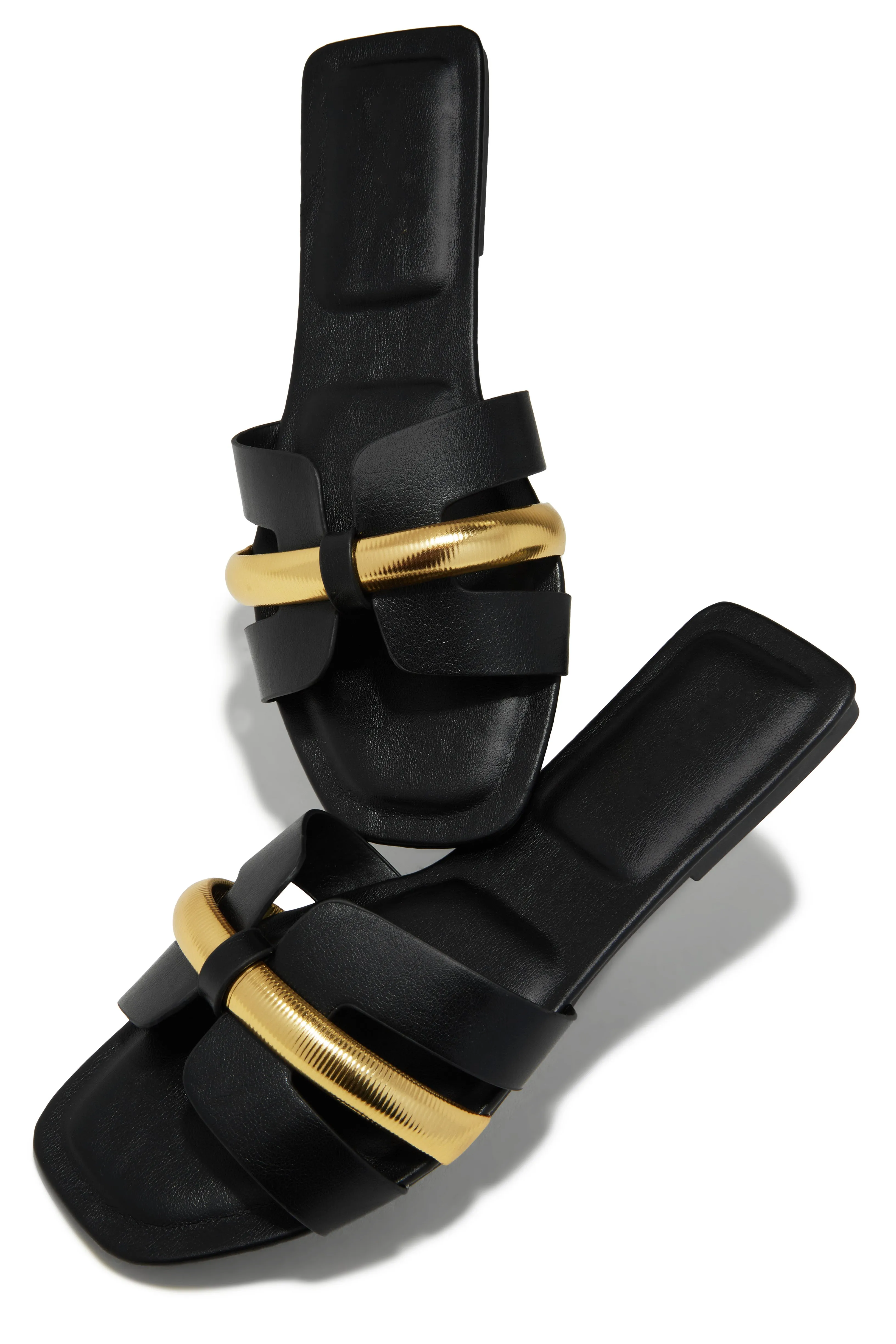 Keila Slip On Sandals - Black sold by Miss Lola