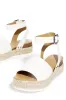 Voyage Platform Espadrille Sandals - White sold by Miss Lola