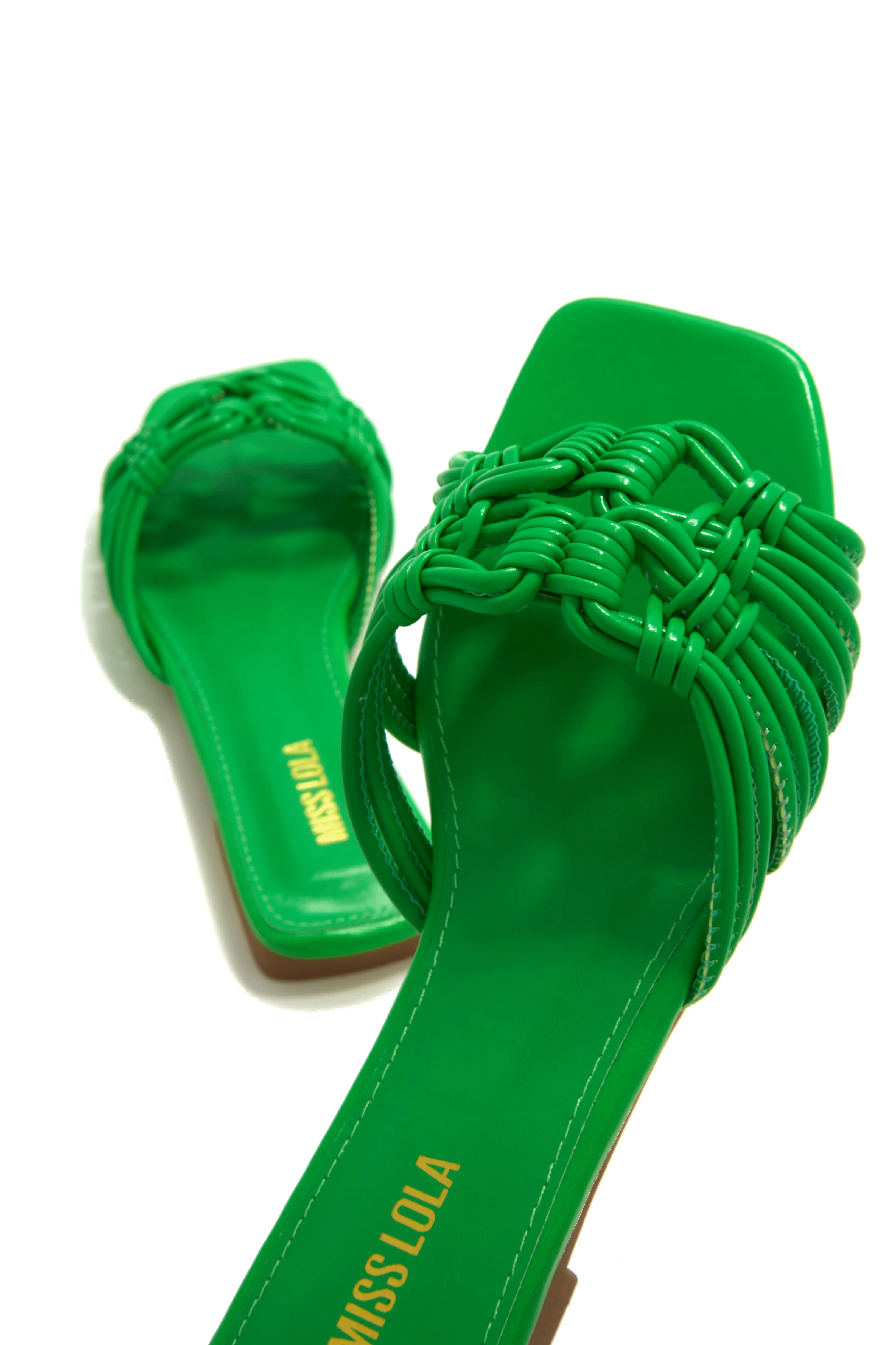 Island Of Paradise Slip On Sandals - Green sold by Miss Lola product image thumbnail 2