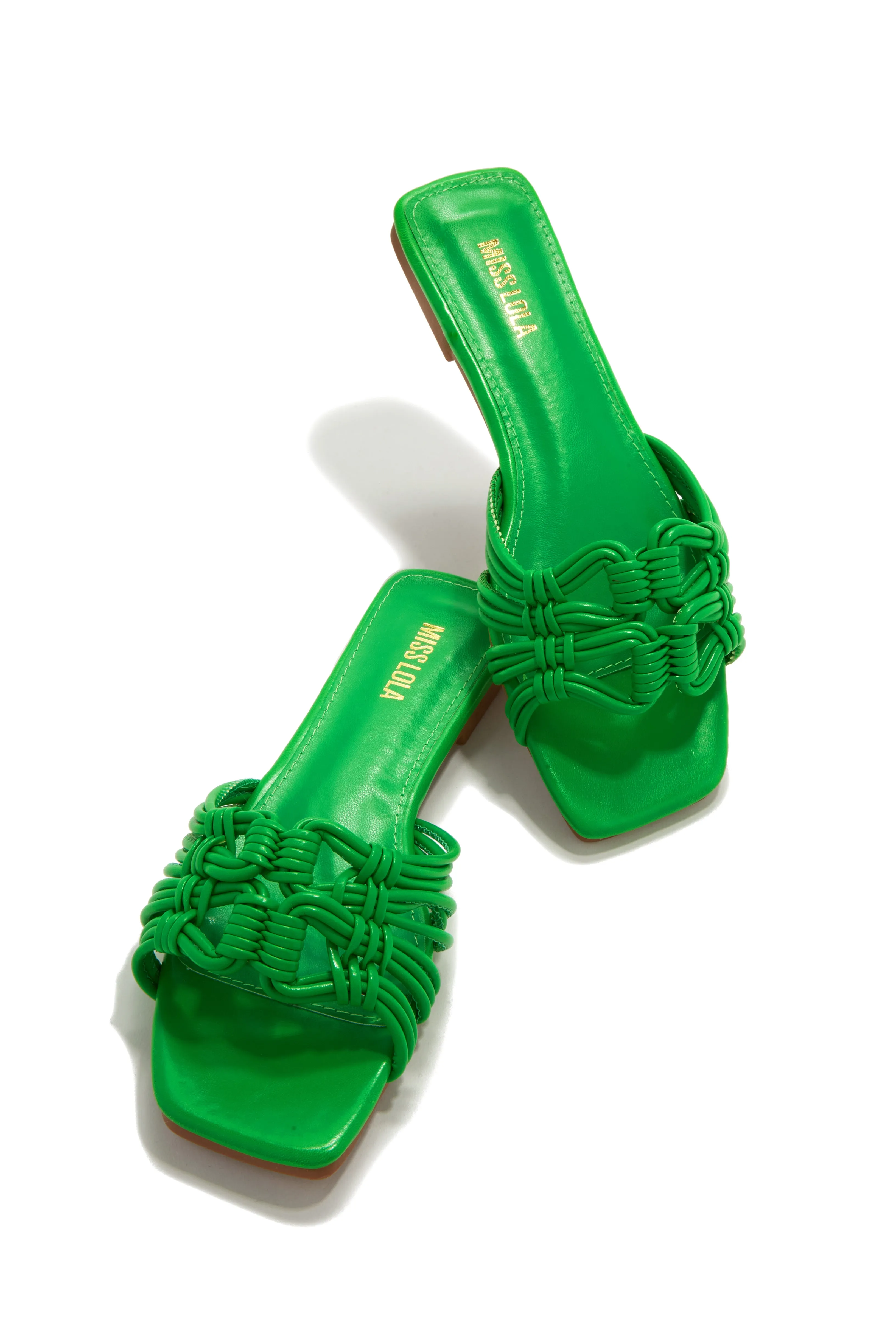 Island Of Paradise Slip On Sandals - Green sold by Miss Lola product image thumbnail 3
