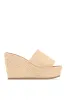 Ticket To Paradise Platform Wedge Mules - Nude sold by Miss Lola