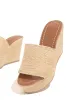 Ticket To Paradise Platform Wedge Mules - Nude sold by Miss Lola