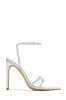 Glamorous Party Embellished High Heels - Silver sold by Miss Lola