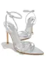 Glamorous Party Embellished High Heels - Silver sold by Miss Lola