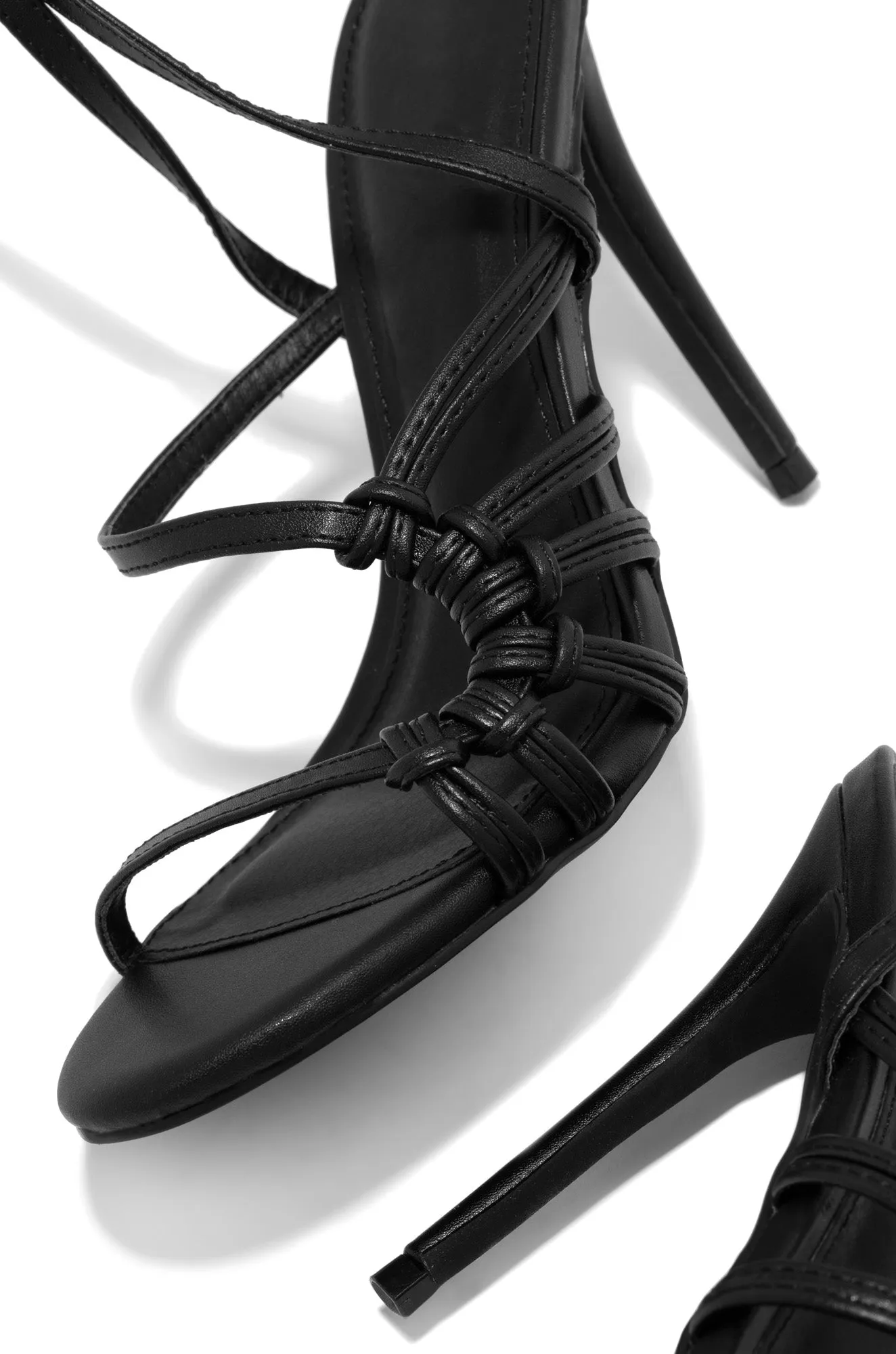 Rosella Strappy High Heels - Black sold by Miss Lola product image thumbnail 4