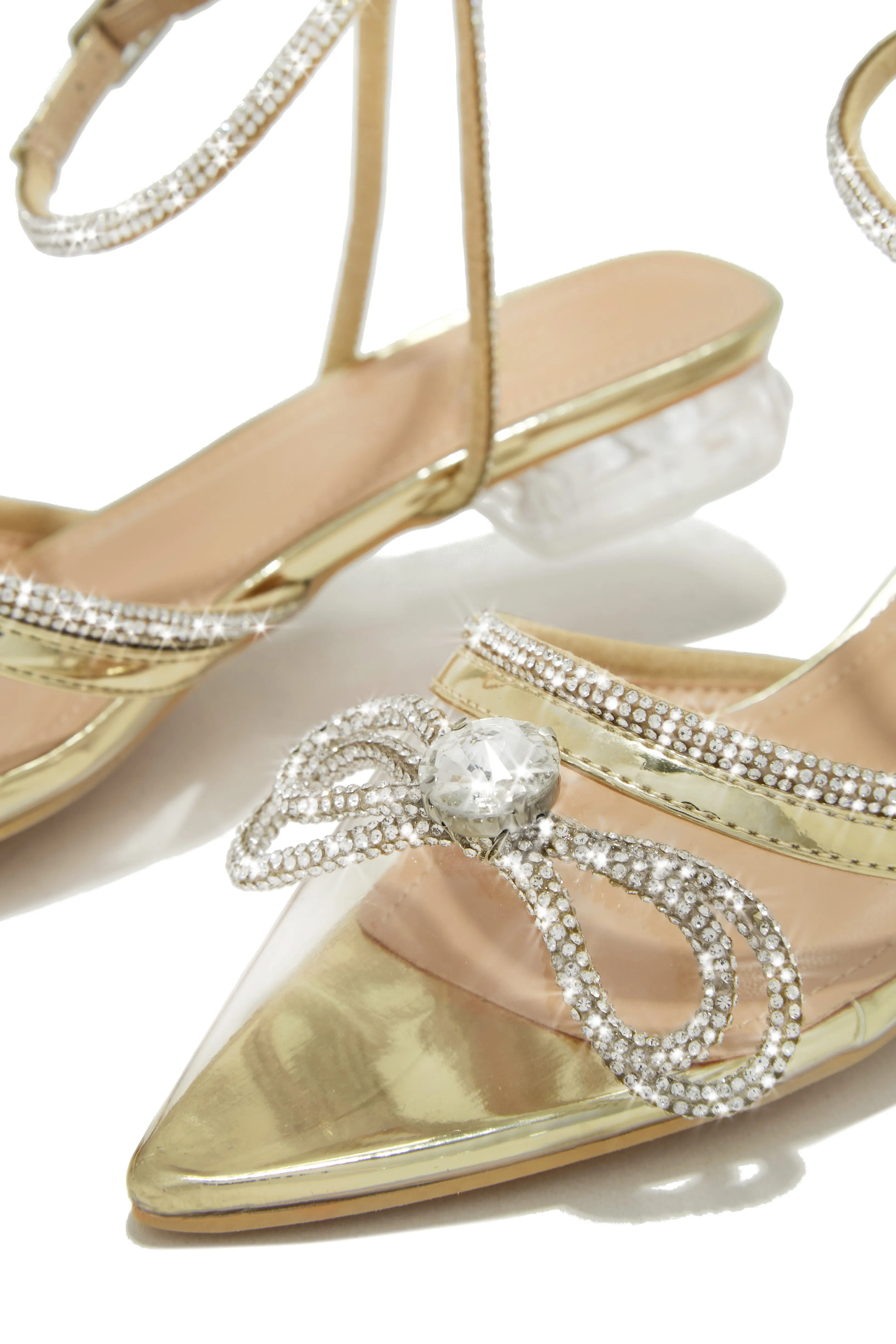 The Afterparty Embellished Pointed Toe Flats - Gold sold by Miss Lola product image thumbnail 3