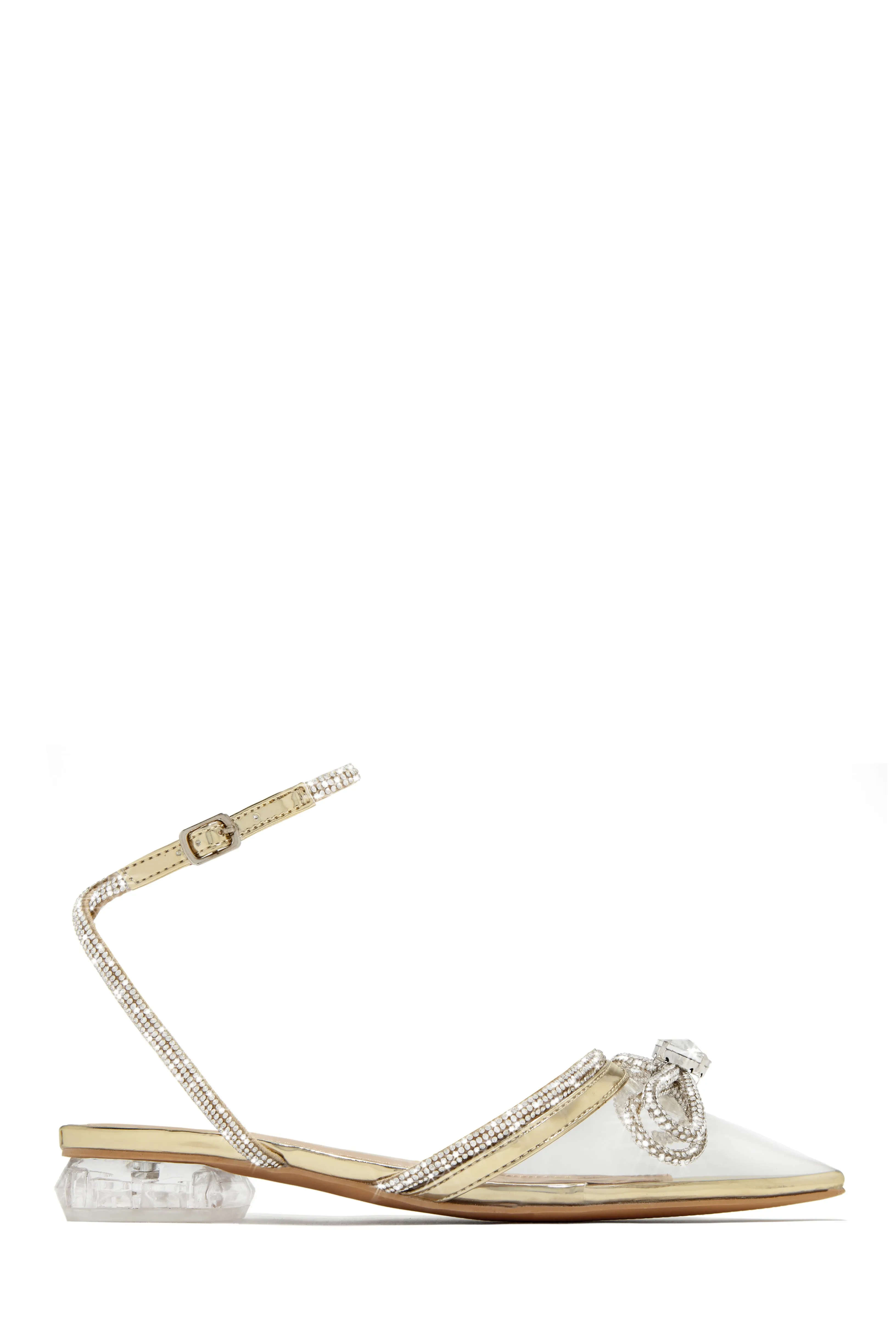 The Afterparty Embellished Pointed Toe Flats - Gold sold by Miss Lola product image thumbnail 5