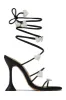 About Love Embellished Lace Up High Heels - Black sold by Miss Lola
