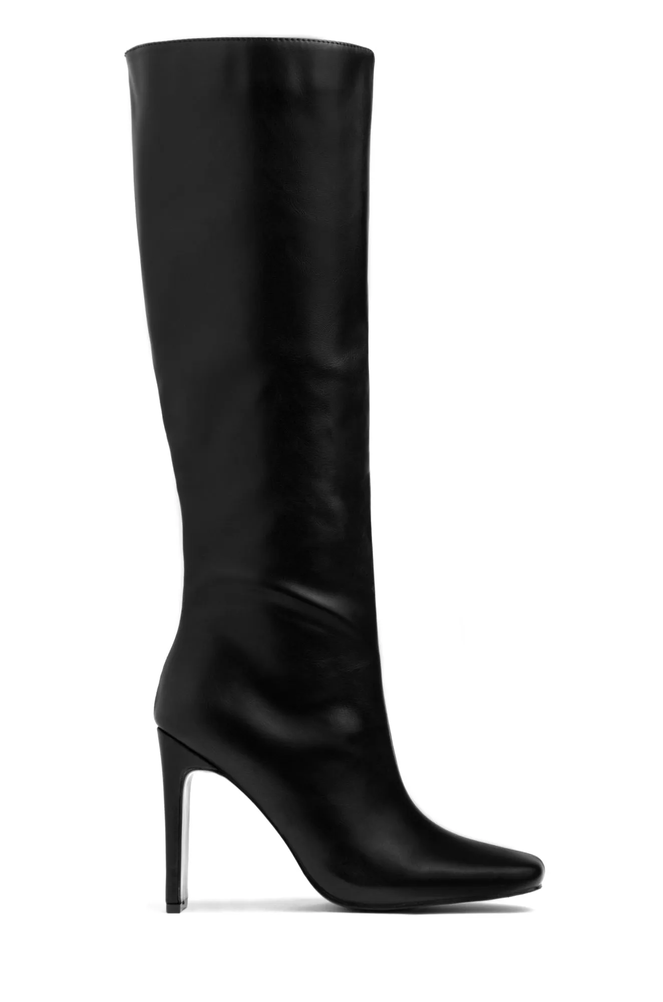 Adelaisa Knee High Heel Boots - Mocha Croc sold by Miss Lola product image thumbnail 5