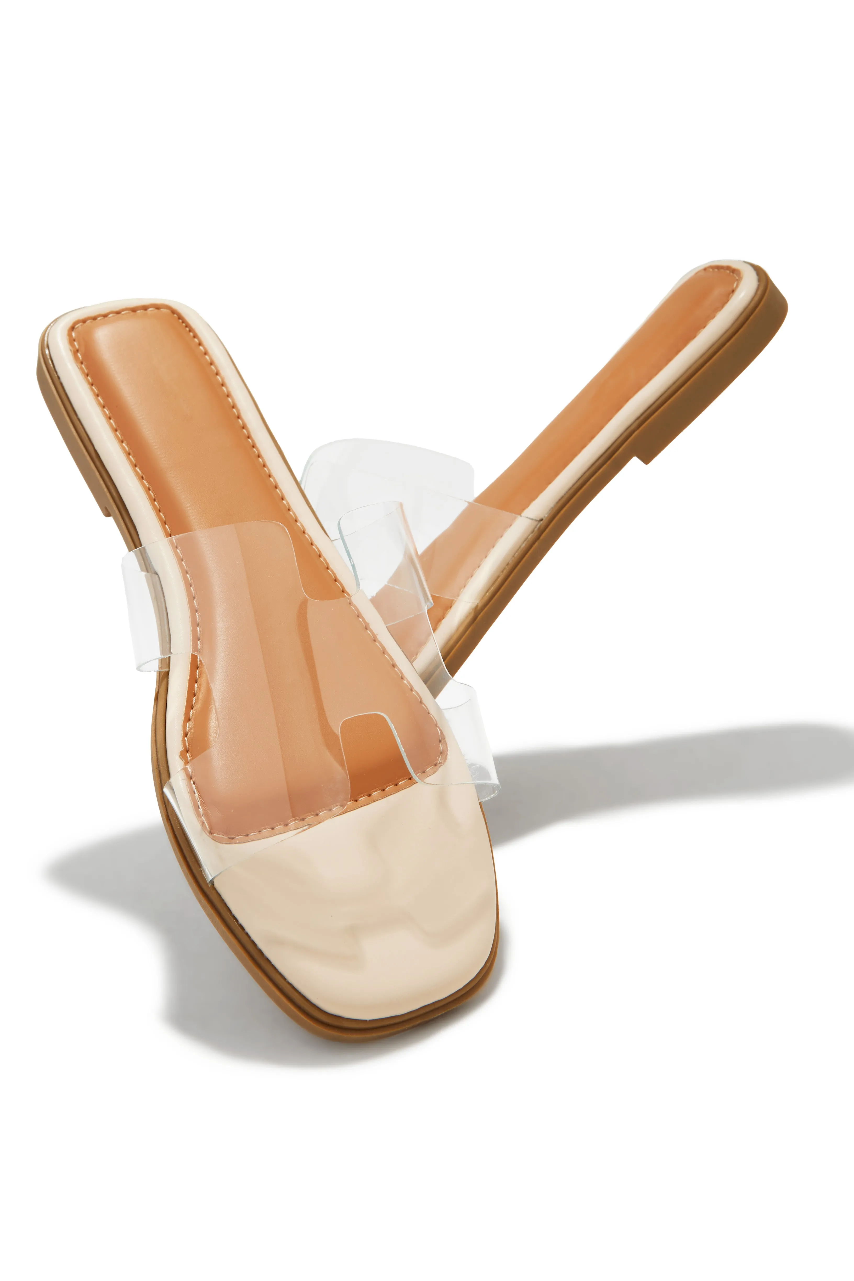 Byanka Slip On Sandals - Clear sold by Miss Lola product image thumbnail 3