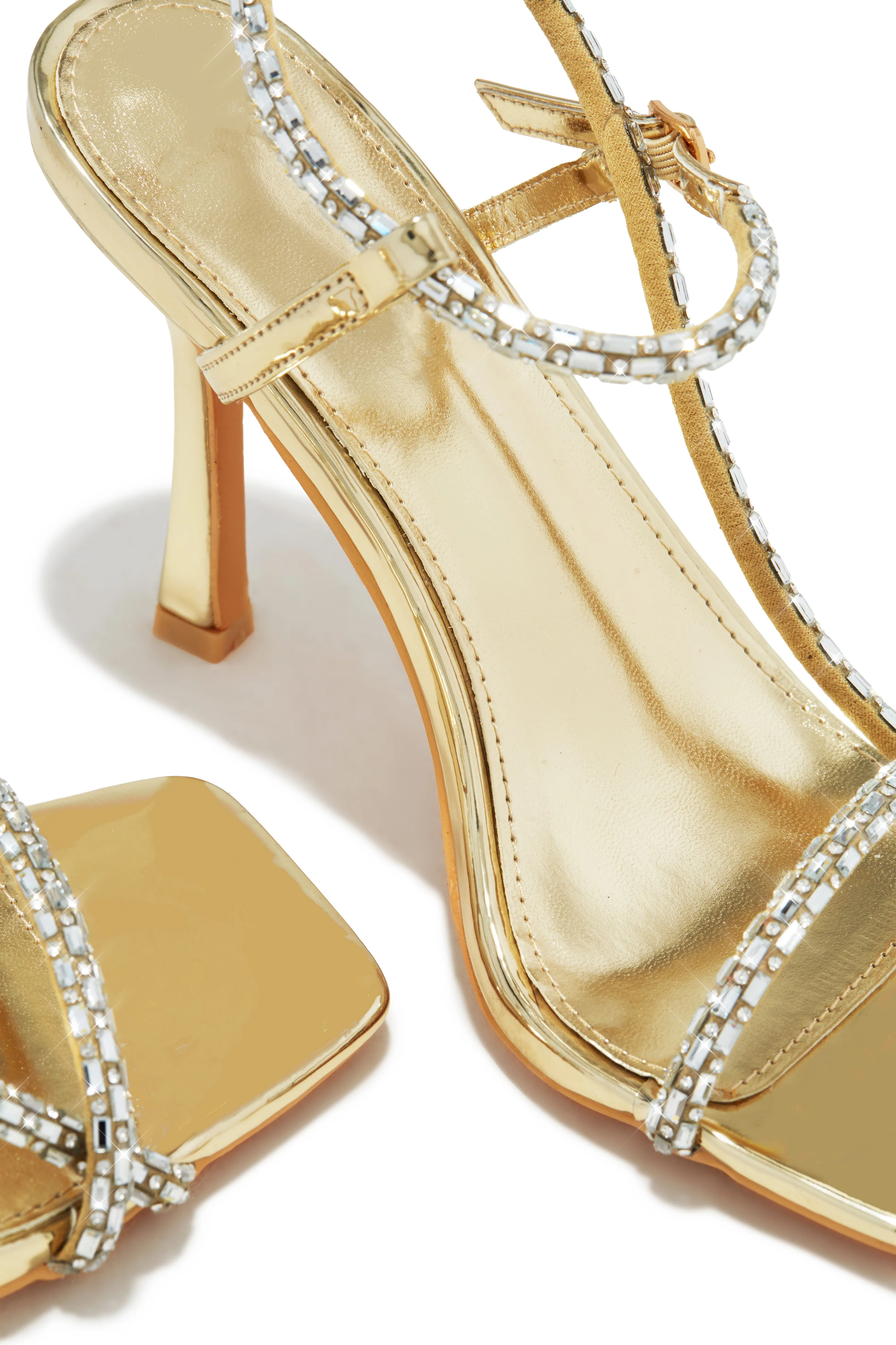 Anella Embellished Heels - Gold sold by Miss Lola product image thumbnail 2