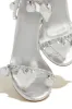 Forever and Ever Heart Single Sole Heels - Silver sold by Miss Lola
