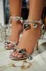 Forever and Ever Heart Single Sole Heels - Silver sold by Miss Lola