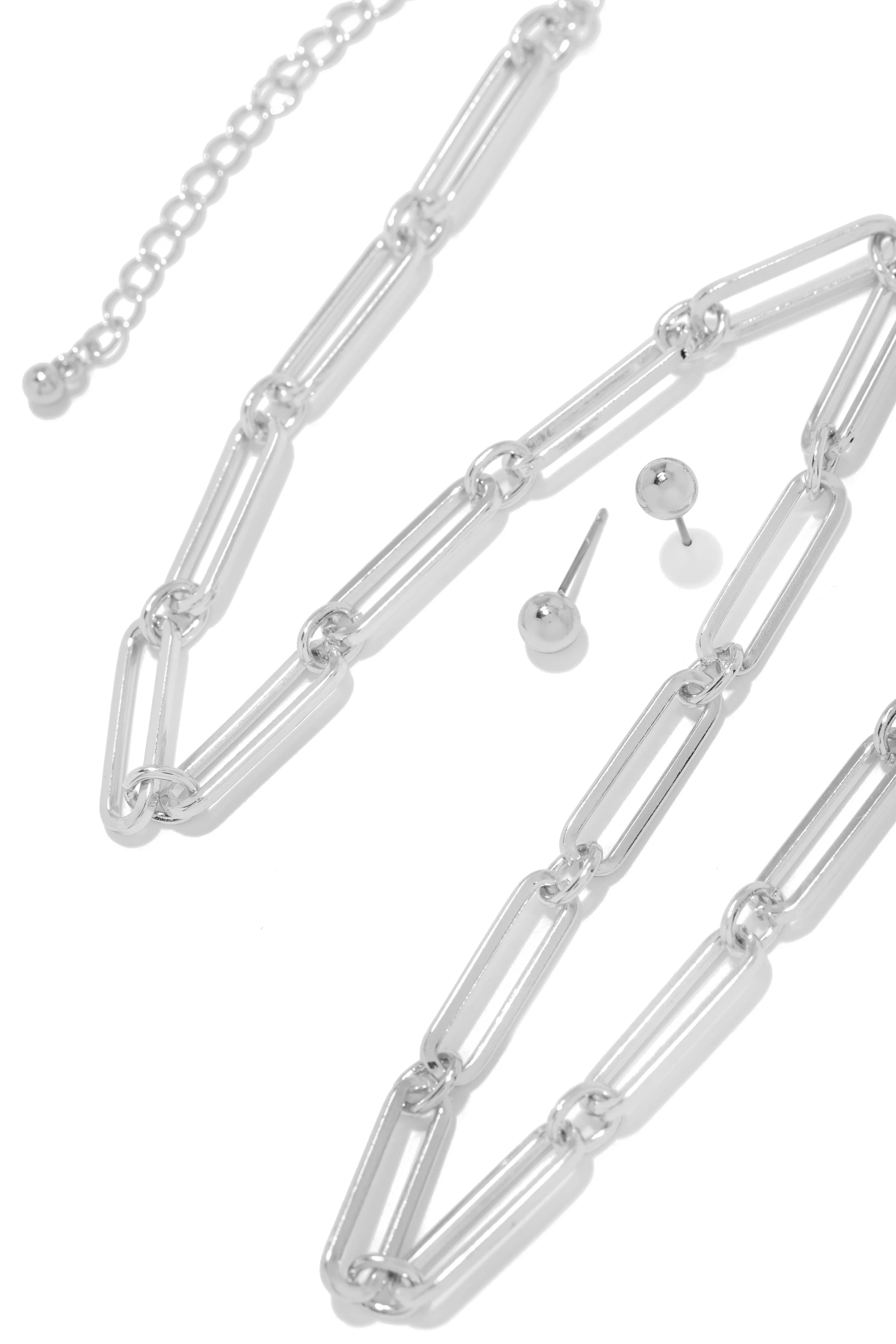 Liandra Chain Link Necklace - Silver sold by Miss Lola product image thumbnail 2