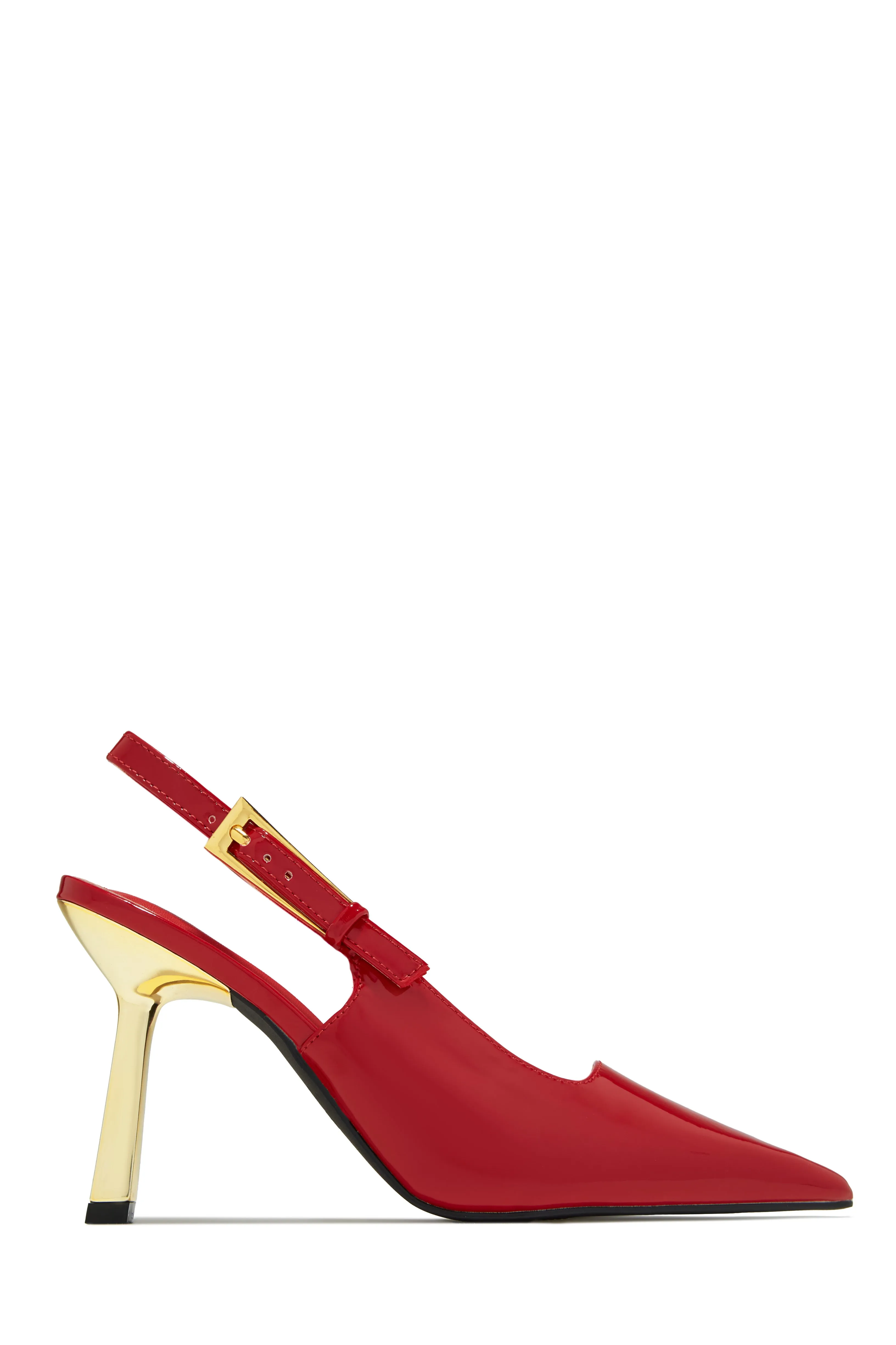 Charlotte Slingback Pumps - Red sold by Miss Lola product image thumbnail 4