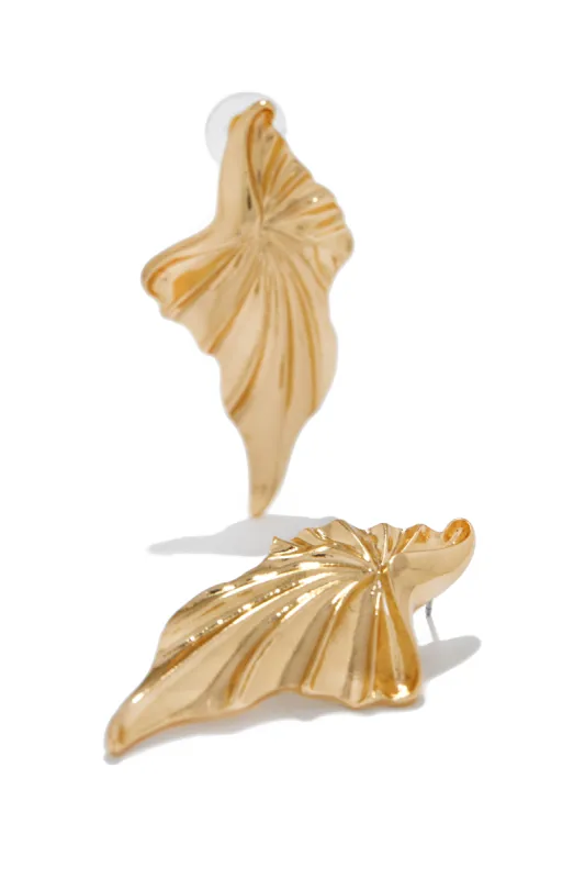 Josefina Abstract Chunky Earring - Gold sold by Miss Lola
