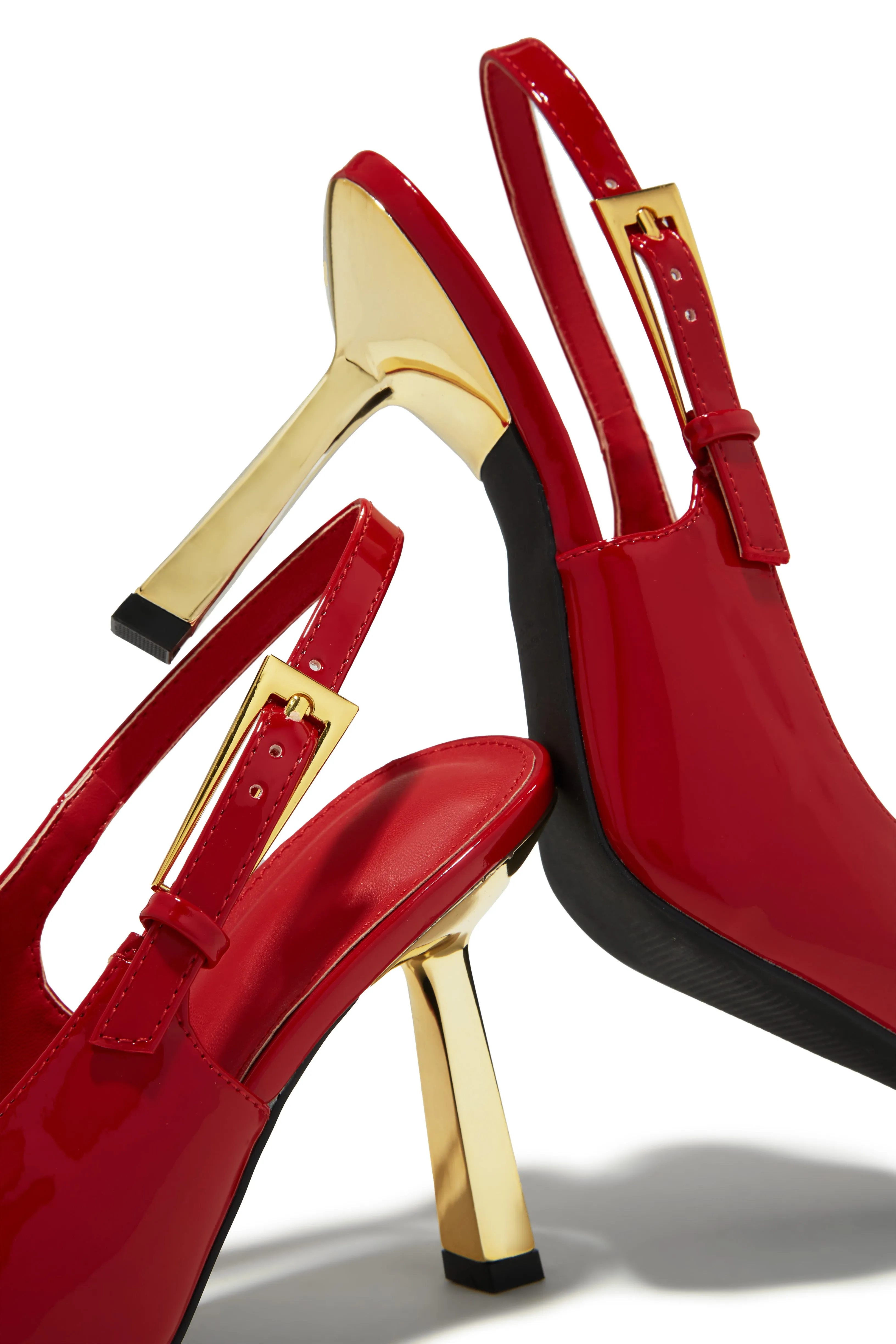 Charlotte Slingback Pumps - Red sold by Miss Lola product image thumbnail 3
