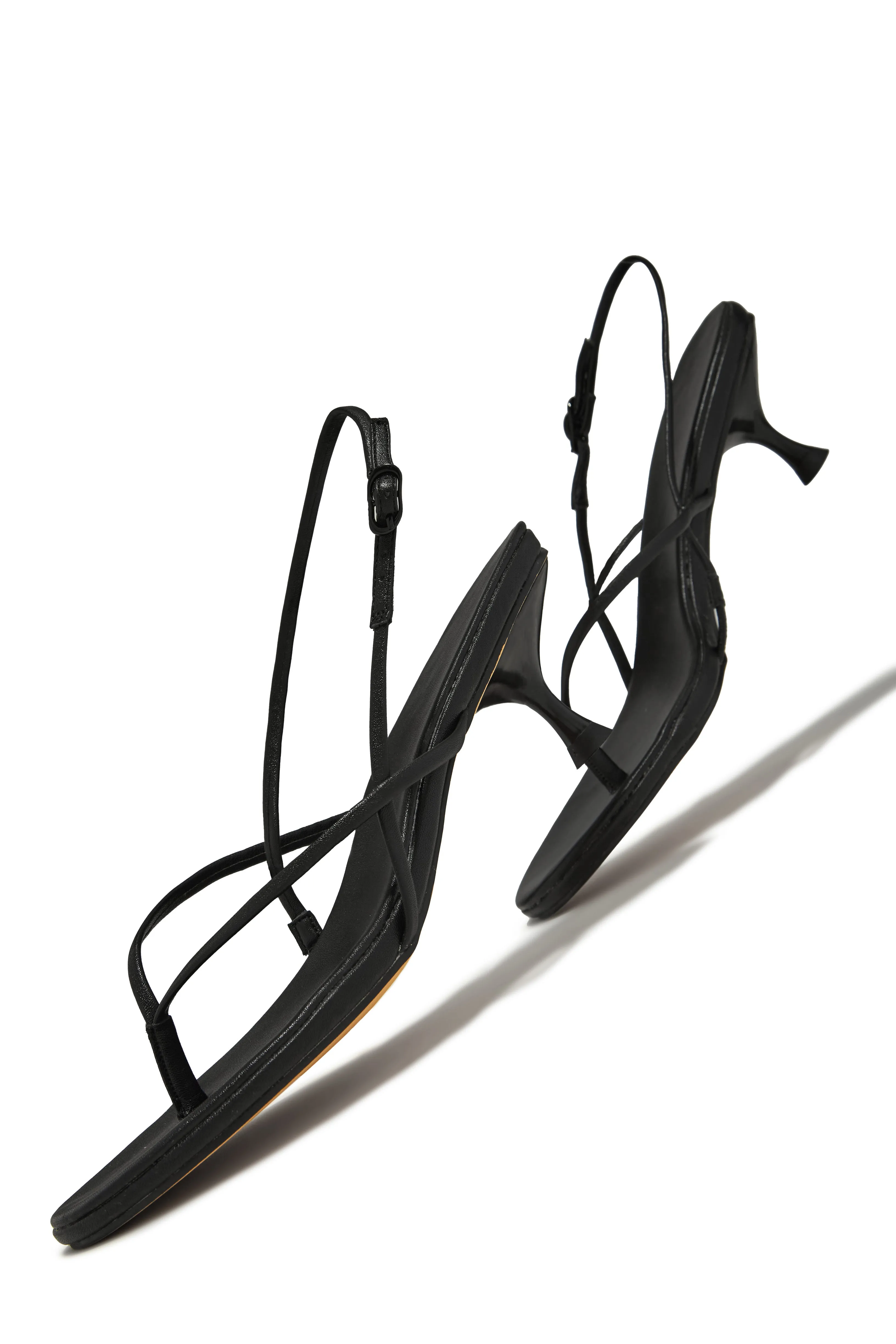 Elodie Slingback Kitten Heels - Black sold by Miss Lola product image thumbnail 5