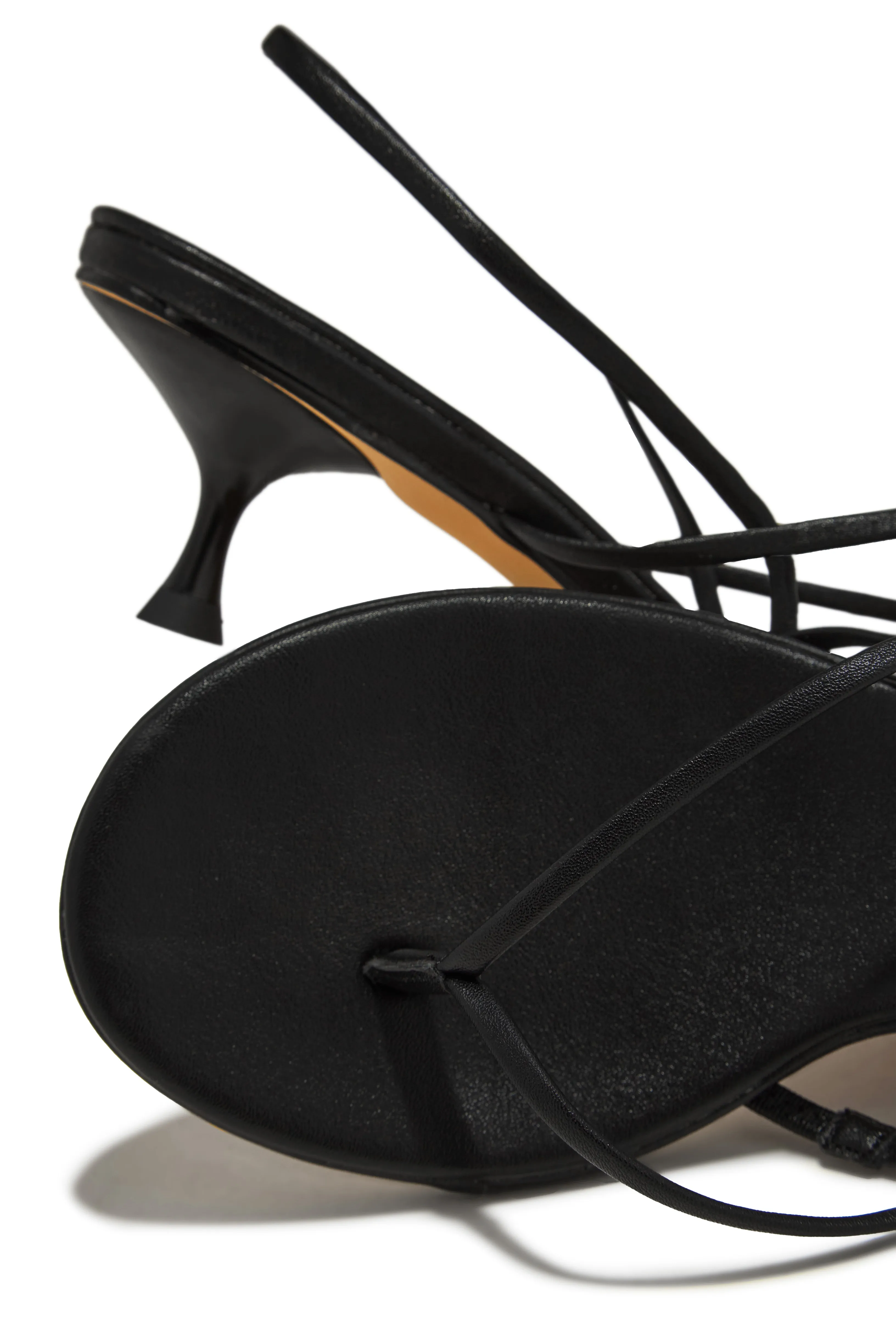 Elodie Slingback Kitten Heels - Black sold by Miss Lola product image thumbnail 3
