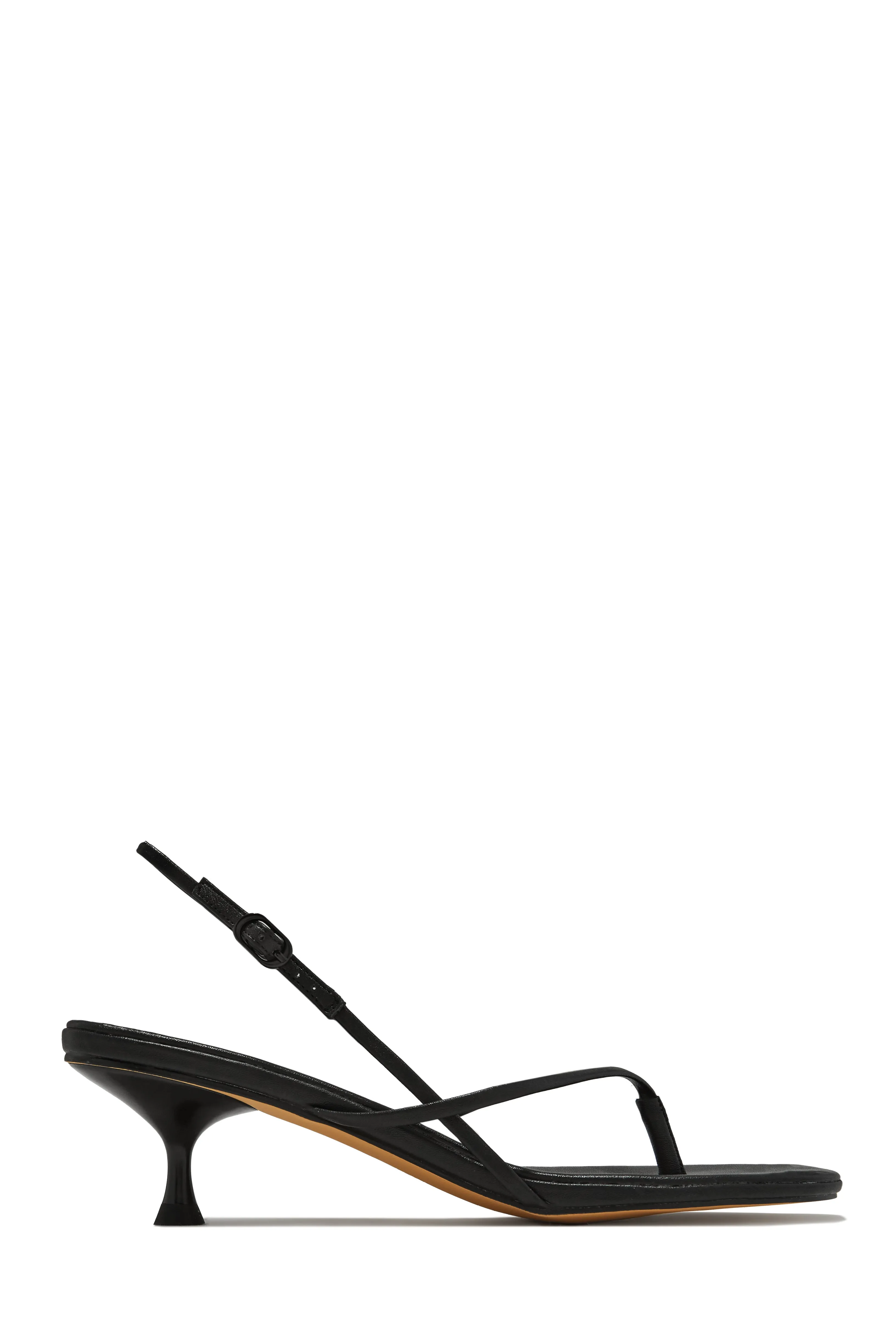 Elodie Slingback Kitten Heels - Black sold by Miss Lola product image thumbnail 4