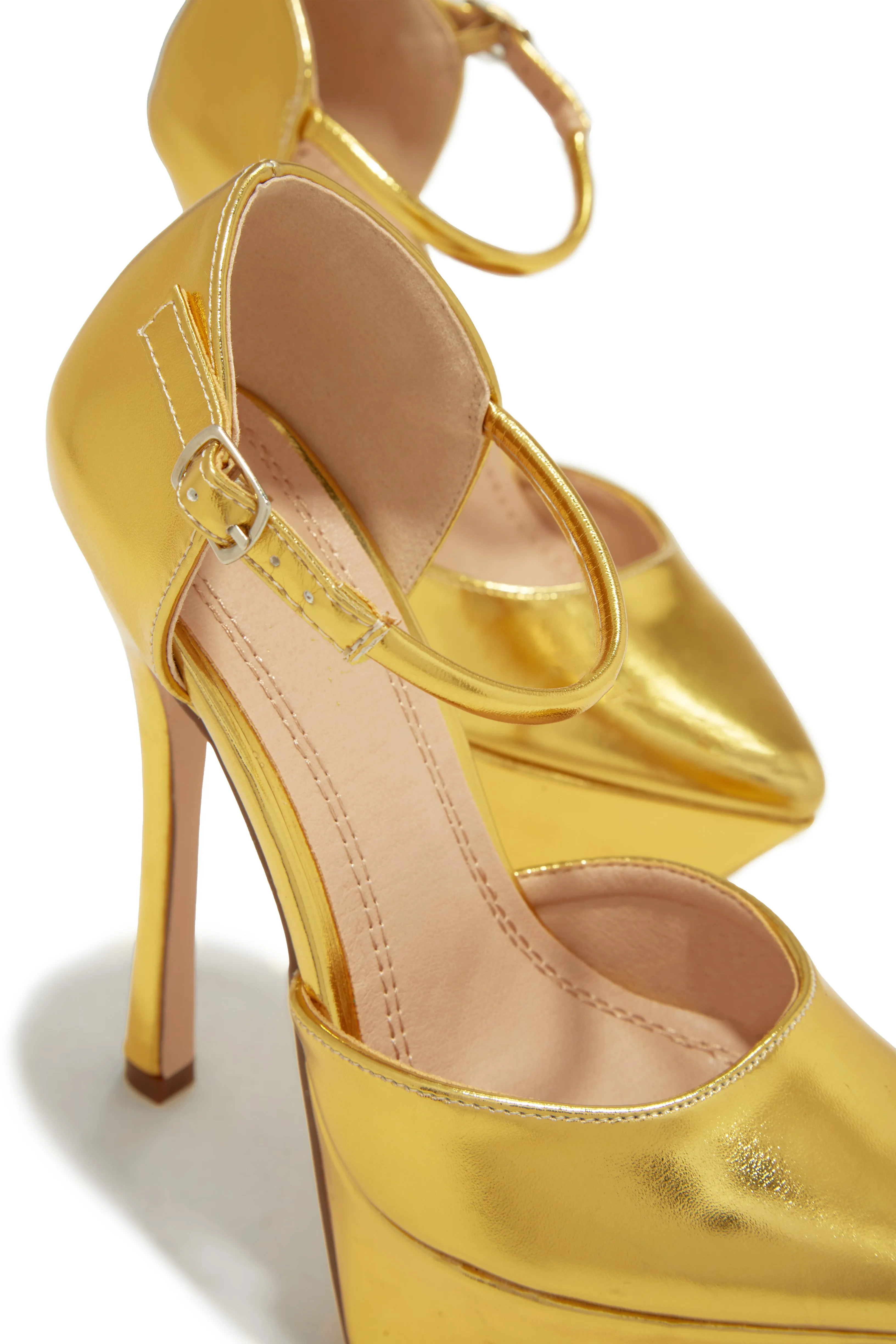 Giada Platform High Heels - Gold sold by Miss Lola product image thumbnail 3