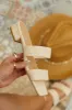 Mirabella Slip On Mini Heel Sandals - Natural sold by Miss Lola