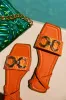 Riviera Sun Ankle Strap Sandals - Orange sold by Miss Lola