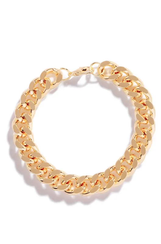 Gina Chain Link Bracelet - Gold sold by Miss Lola
