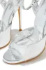 Vixen Mary Jane Strap High Heels - Silver sold by Miss Lola