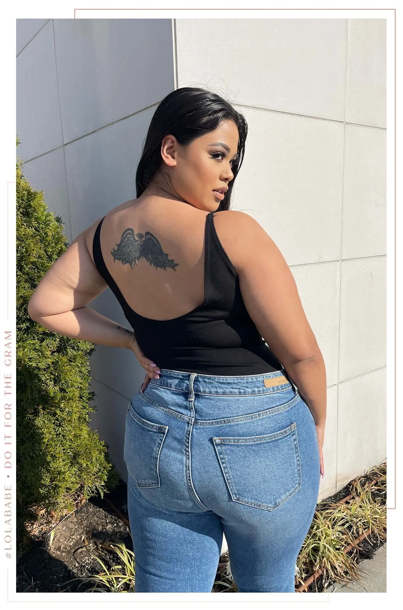 Jaila Sleeveless Bodysuit - Black sold by Miss Lola product image thumbnail 2