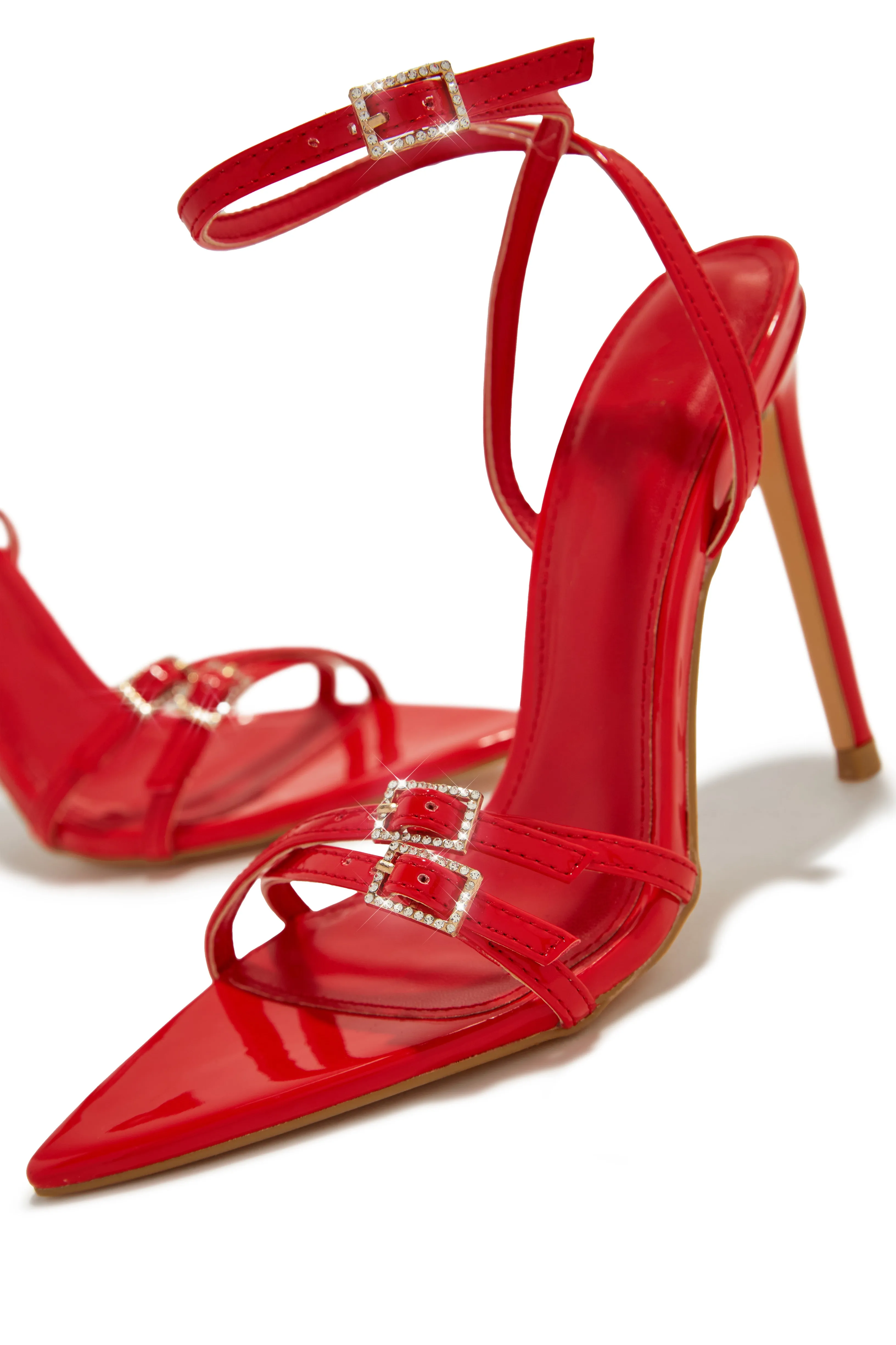 Glamorous Party Embellished High Heels - Red sold by Miss Lola product image thumbnail 5