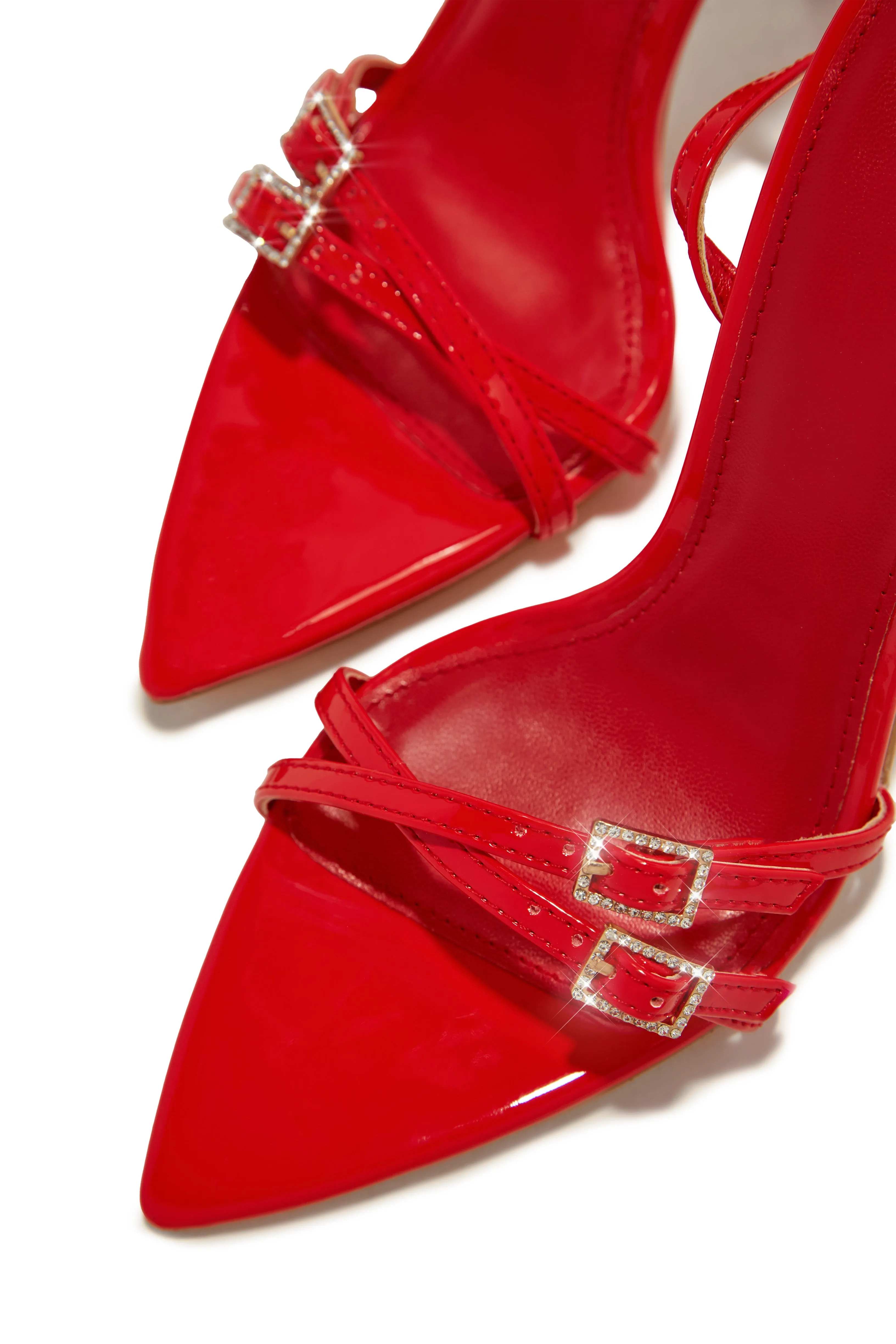 Glamorous Party Embellished High Heels - Red sold by Miss Lola product image thumbnail 2