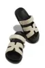 Baja Resort Chunky Slip On Sandals - Beige sold by Miss Lola