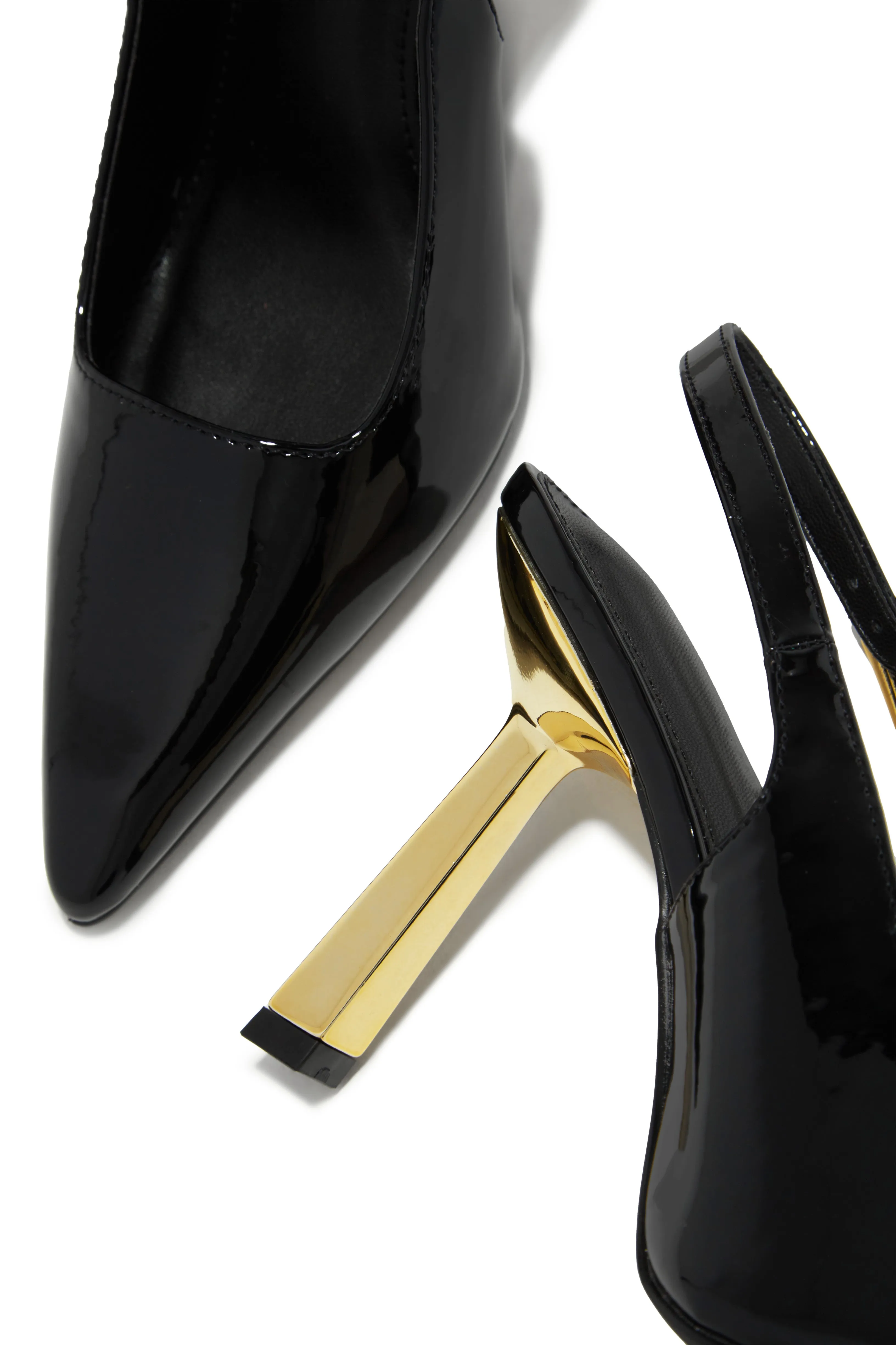 Charlotte Slingback Pumps - Black sold by Miss Lola product image thumbnail 4