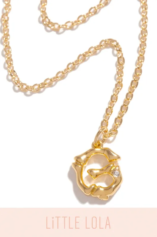 Mini G Necklace - Gold sold by Miss Lola