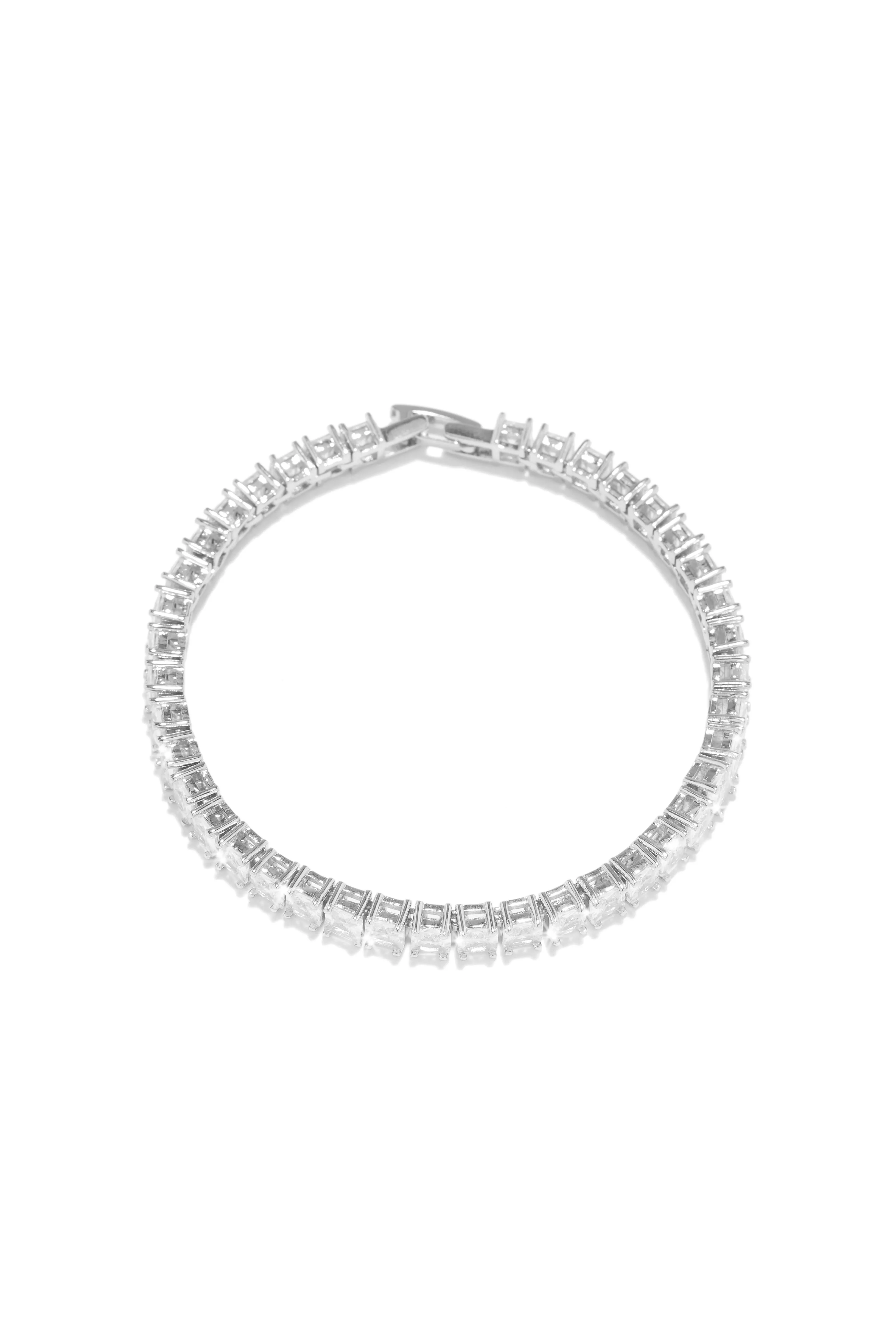 Love Always Cubic Zirconia Bracelet - Silver sold by Miss Lola product image thumbnail 2