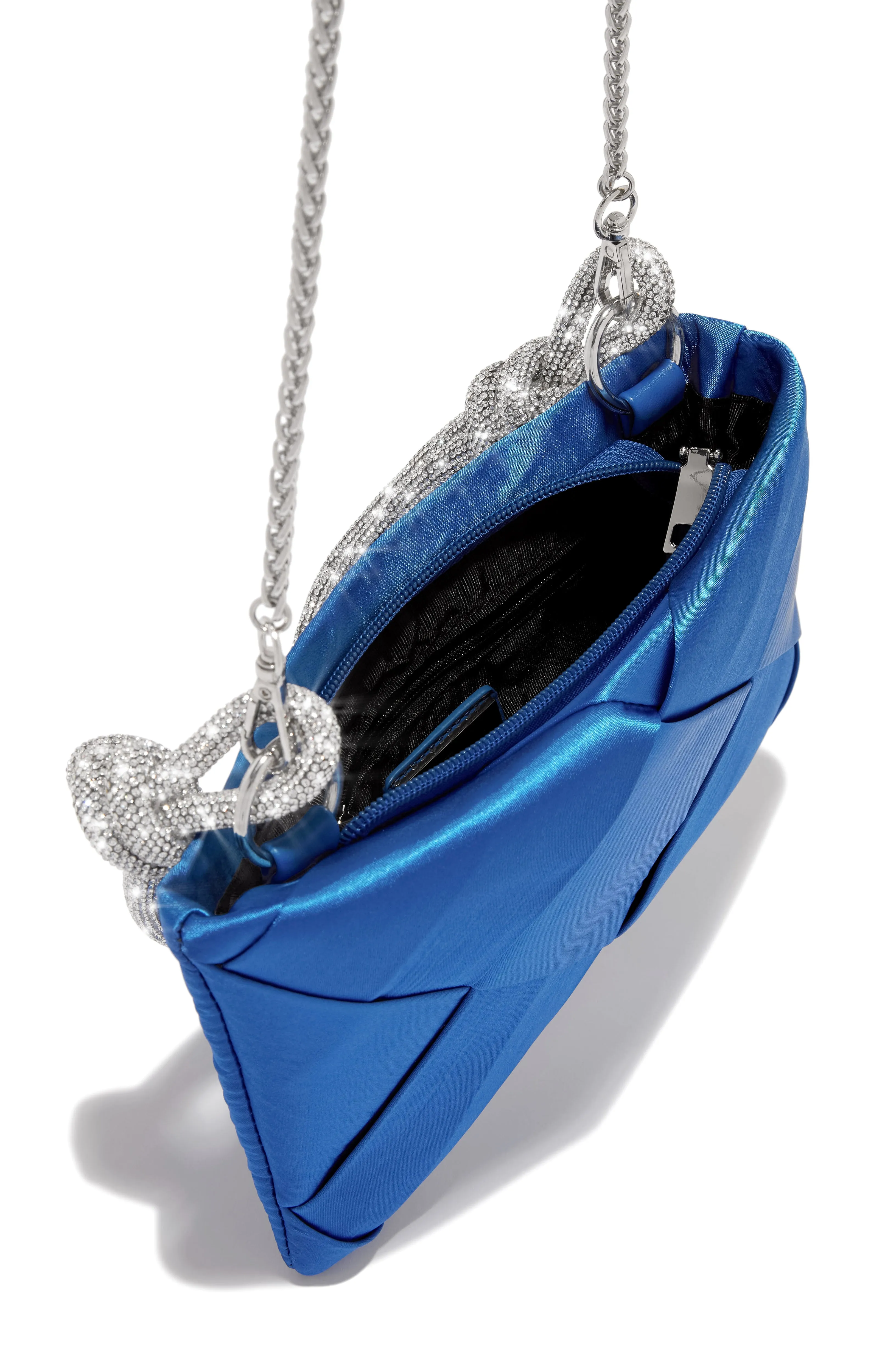 Always Lavish Embellished Clutch Handbag - Blue sold by Miss Lola product image thumbnail 2