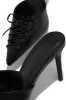Lina Pump Heel Mules - Black sold by Miss Lola