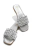 Tulum Sun Slip On Sandals - Silver sold by Miss Lola