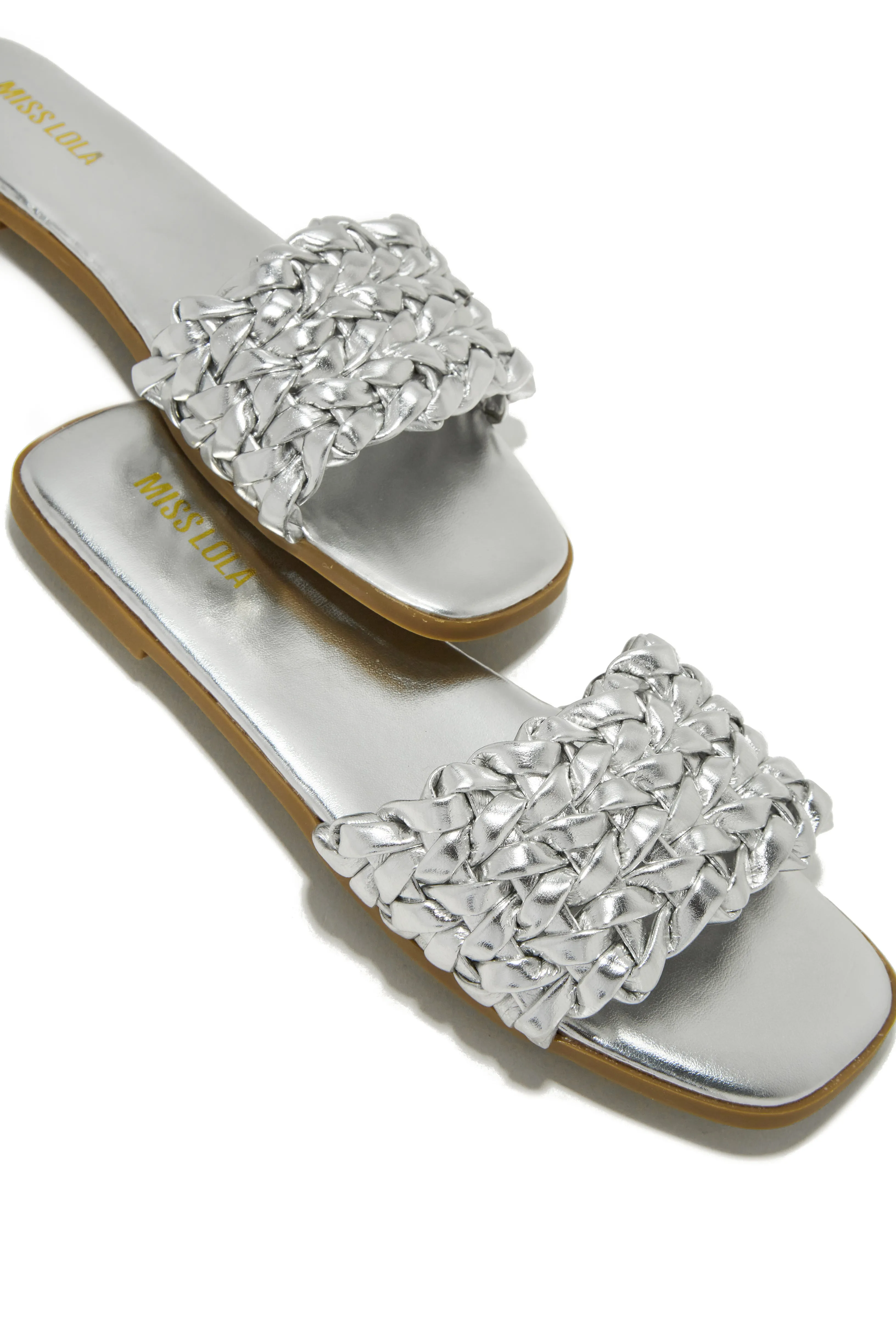 Tulum Sun Slip On Sandals - Silver sold by Miss Lola product image thumbnail 4