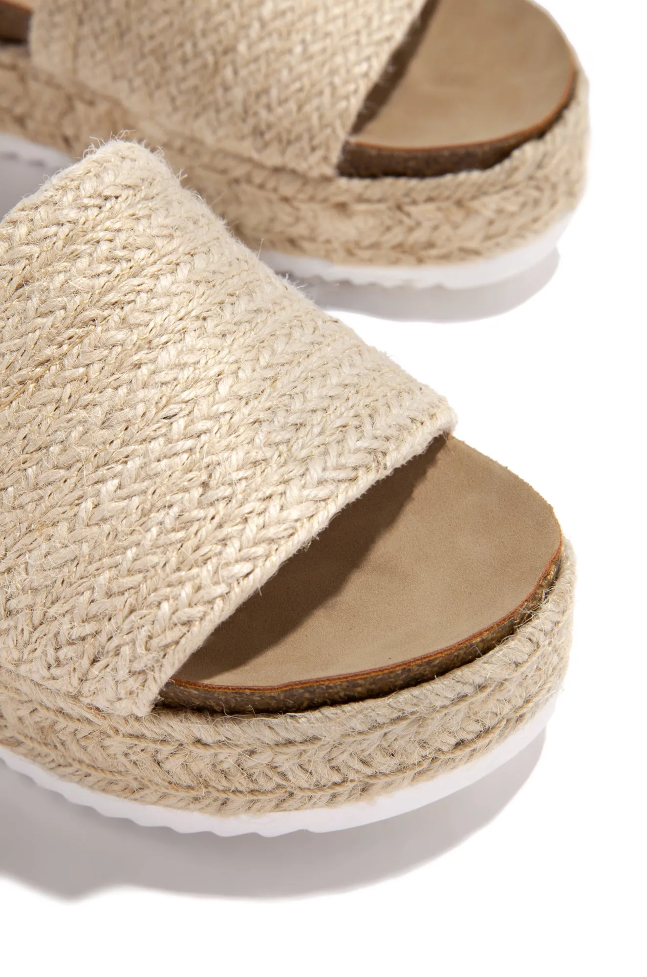 Puerto Nuevo Platform Espadrille Sandals - Nude sold by Miss Lola product image thumbnail 2