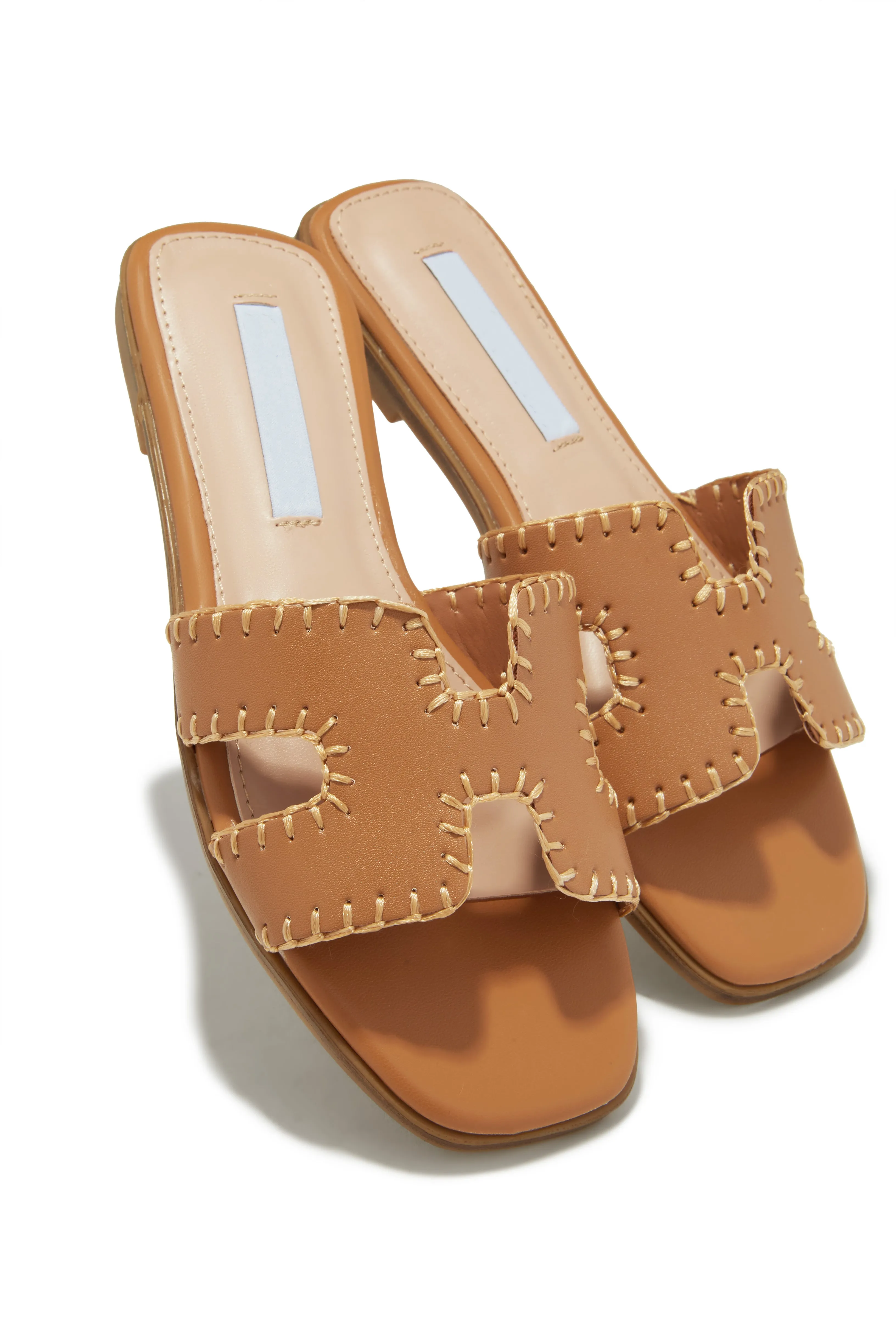 Noelle Slip On Sandals - Tan sold by Miss Lola product image thumbnail 4