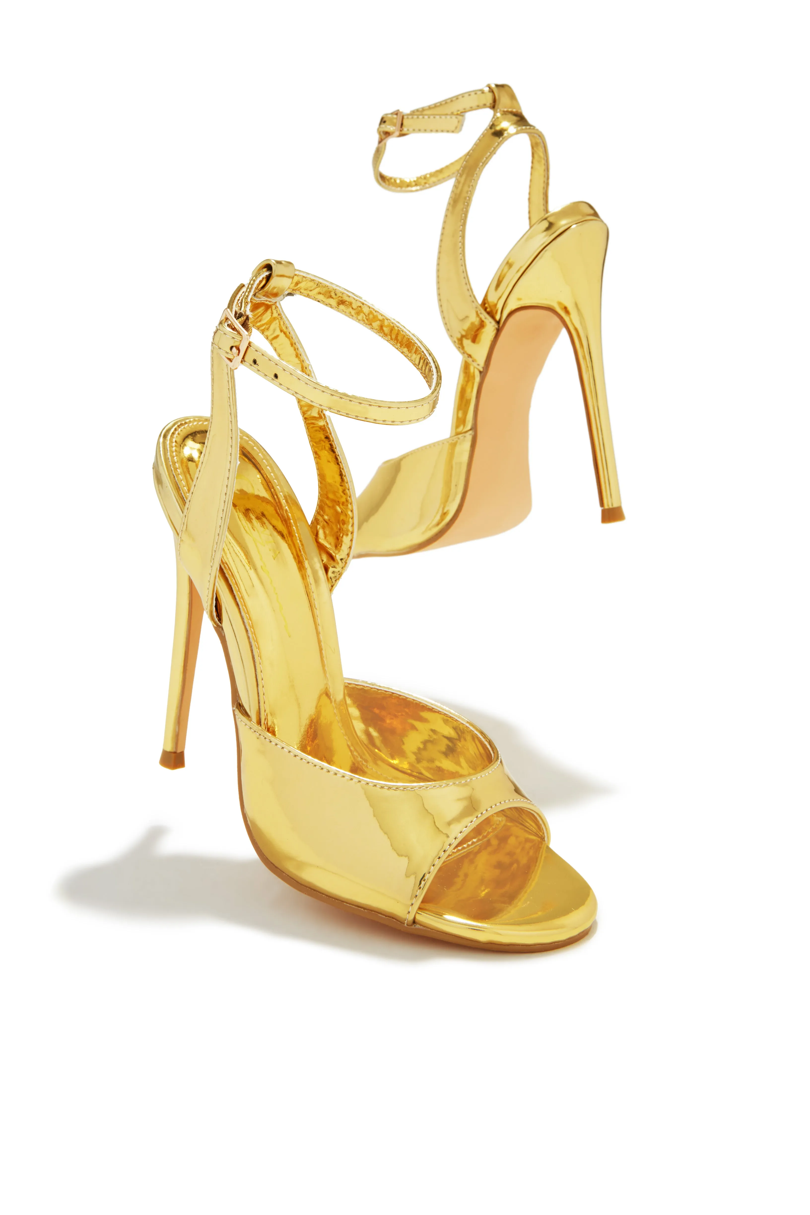 Vixen Mary Jane Strap High Heels - Gold sold by Miss Lola product image thumbnail 2