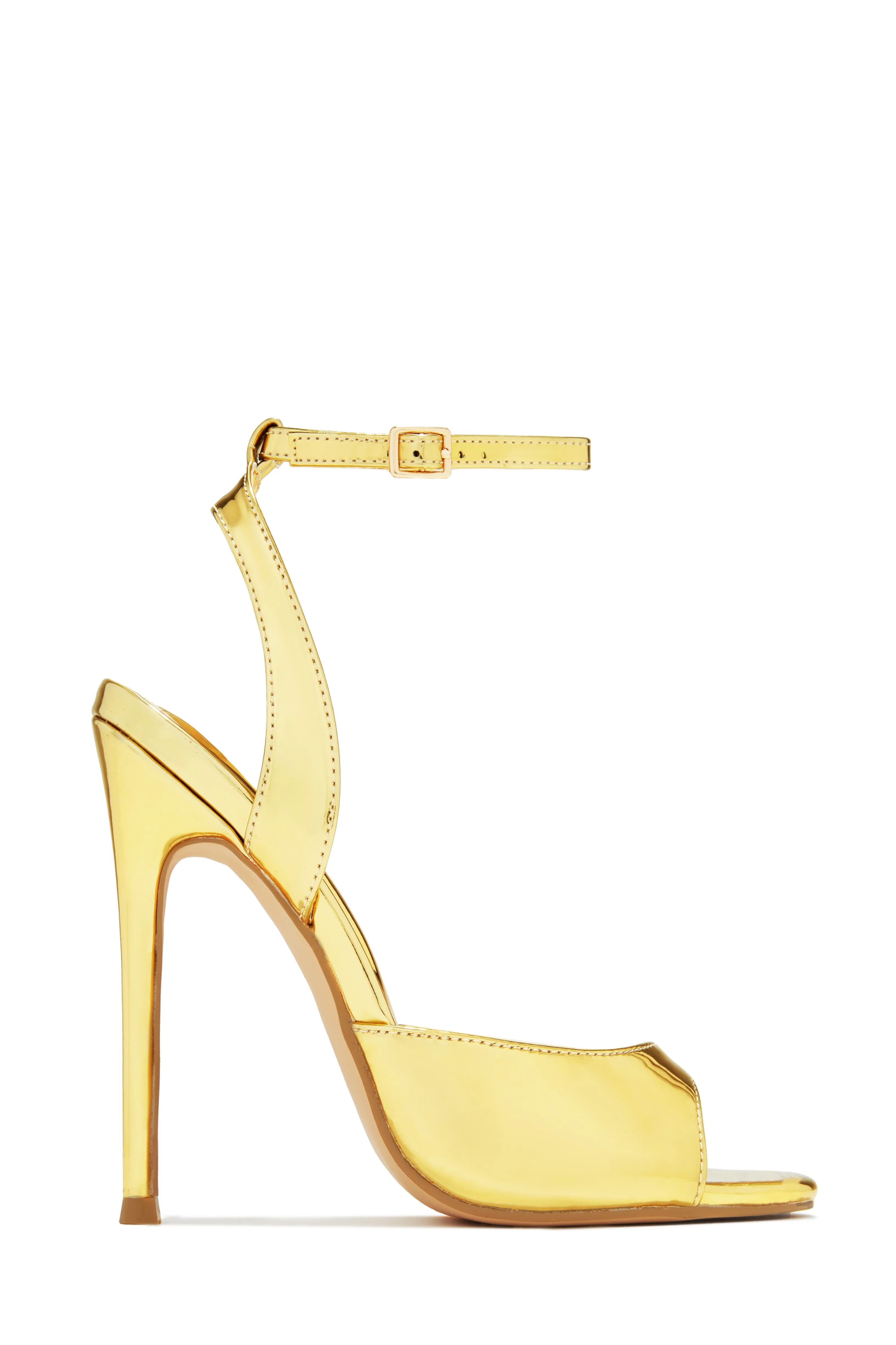 Vixen Mary Jane Strap High Heels - Gold sold by Miss Lola product image thumbnail 5
