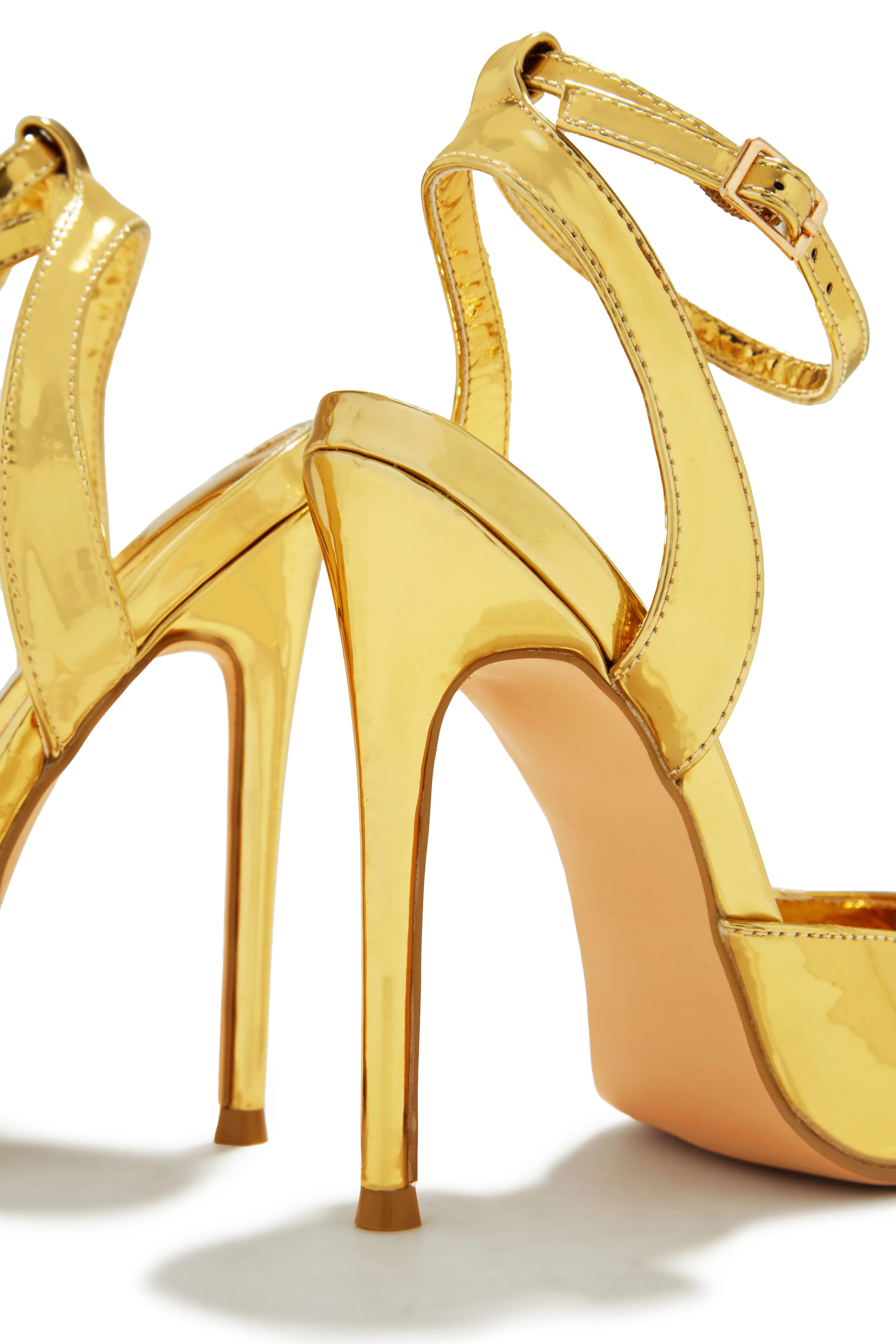 Vixen Mary Jane Strap High Heels - Gold sold by Miss Lola product image thumbnail 4