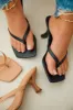 Karley Mid Heel Mules - Black sold by Miss Lola